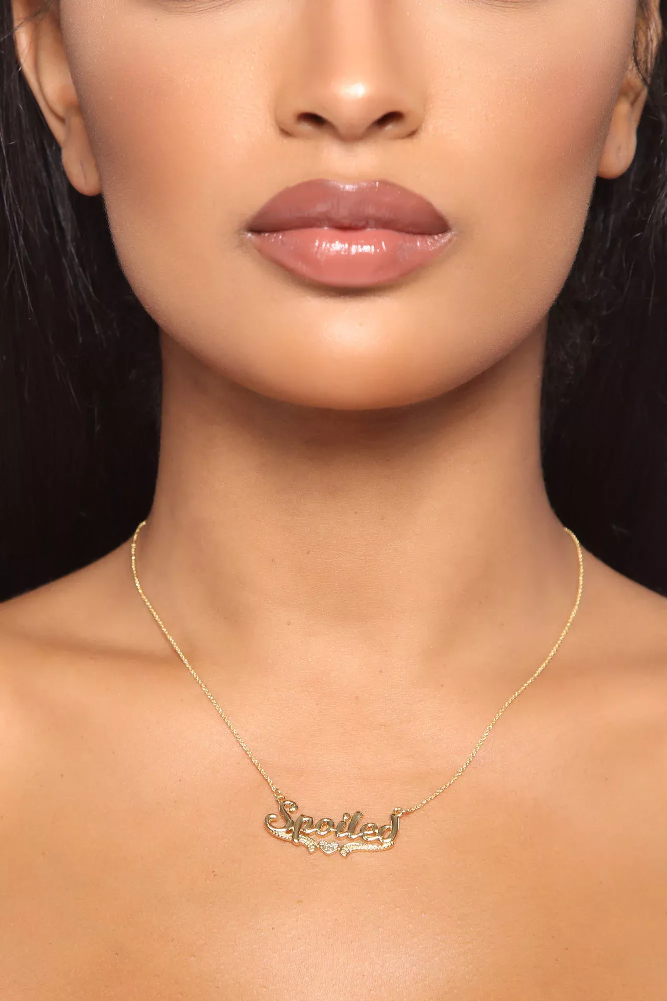 14K Gold Plated Spoiled Necklace - Gold