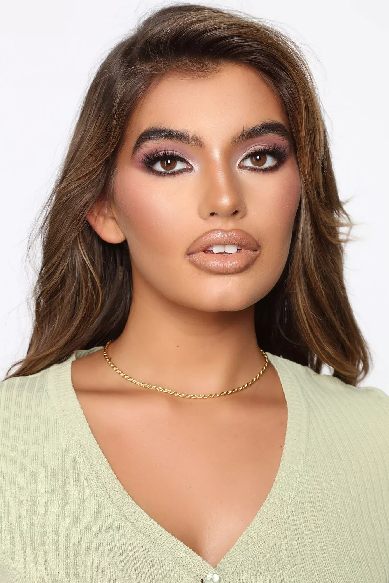 14K Plated Twisted Chain Choker - Gold