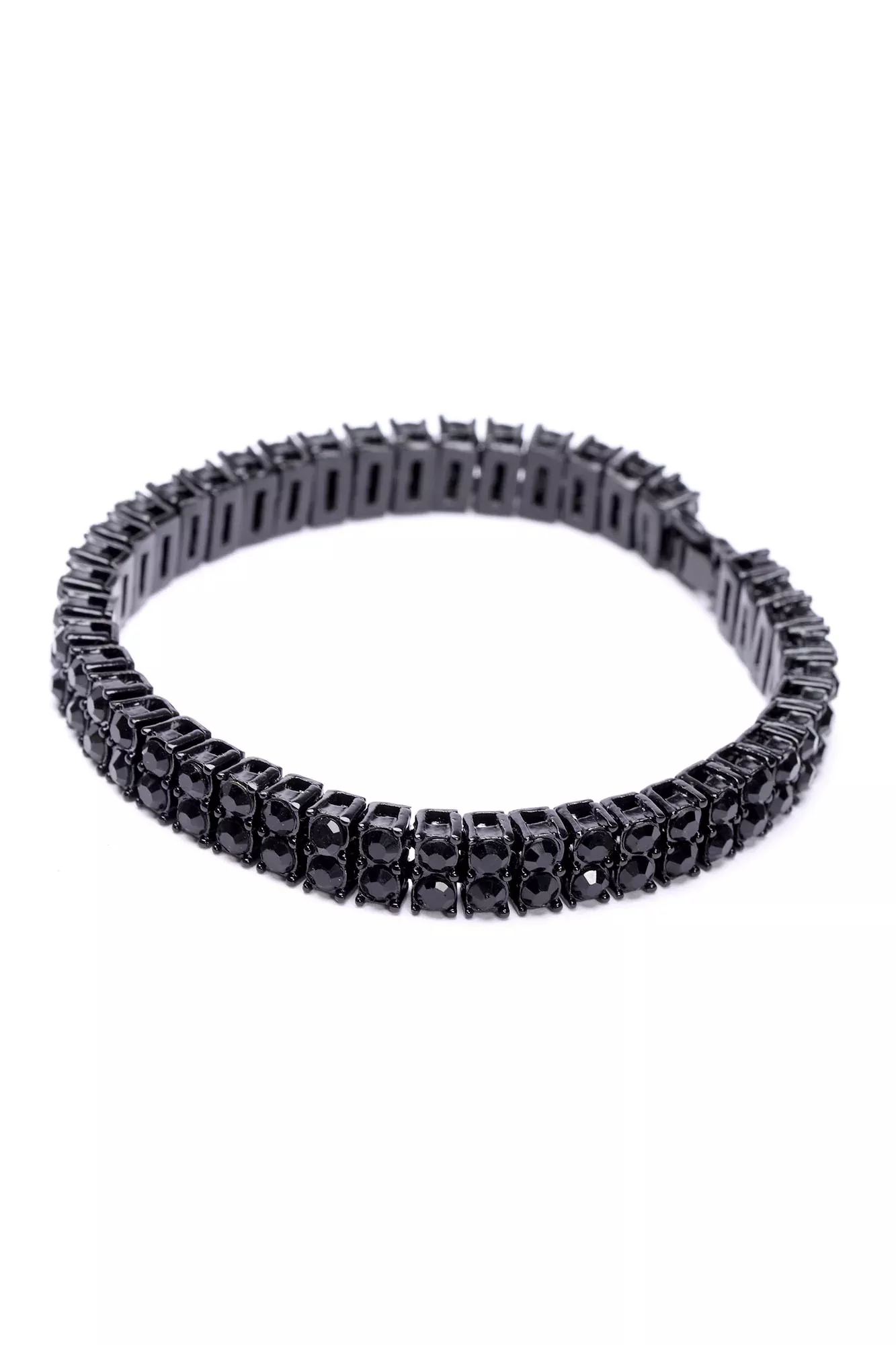 2 Better Than 1 Tennis Bracelet - Black/Black