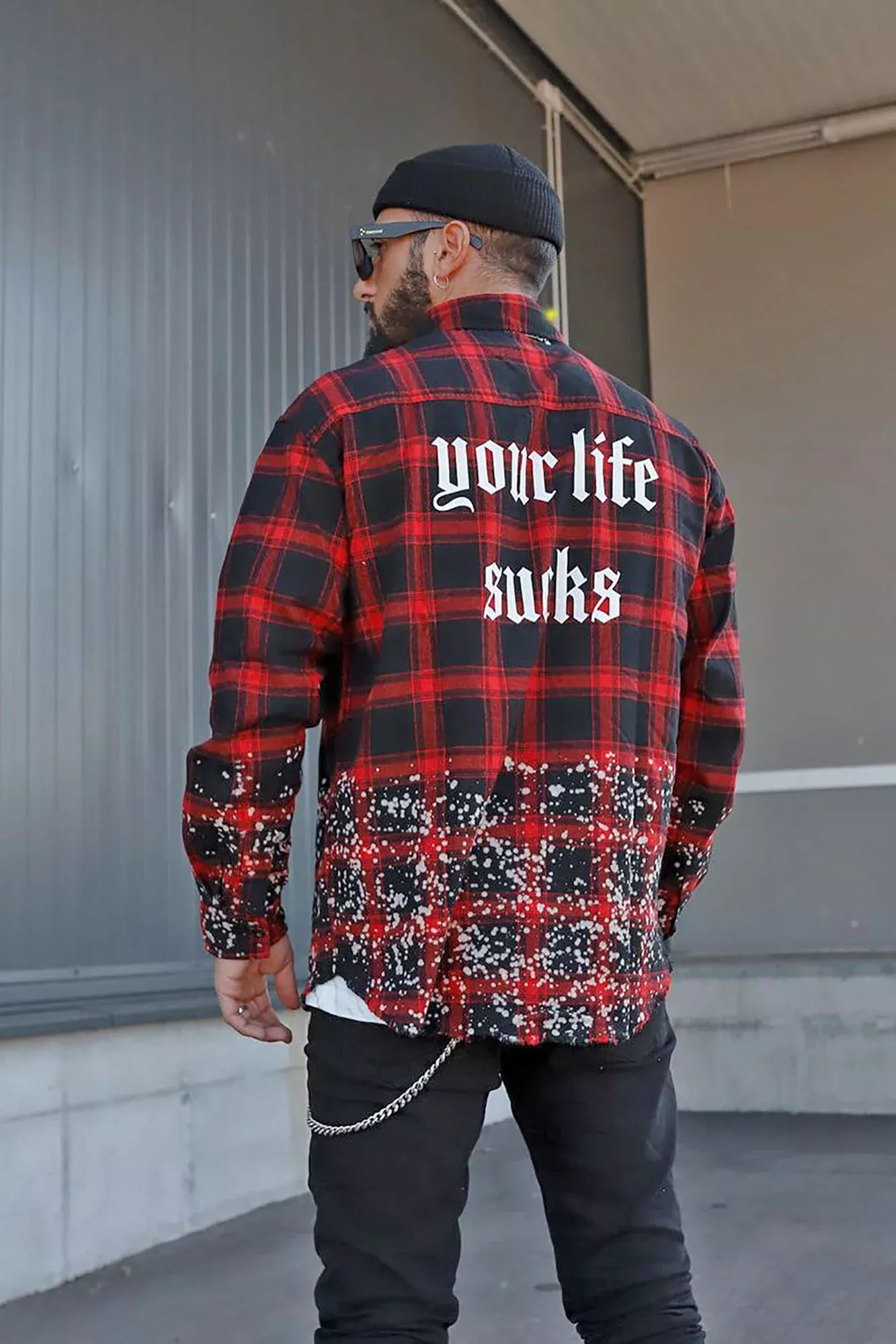 Afraid To Admit Plaid Long Sleeve Woven Top - Red/Black