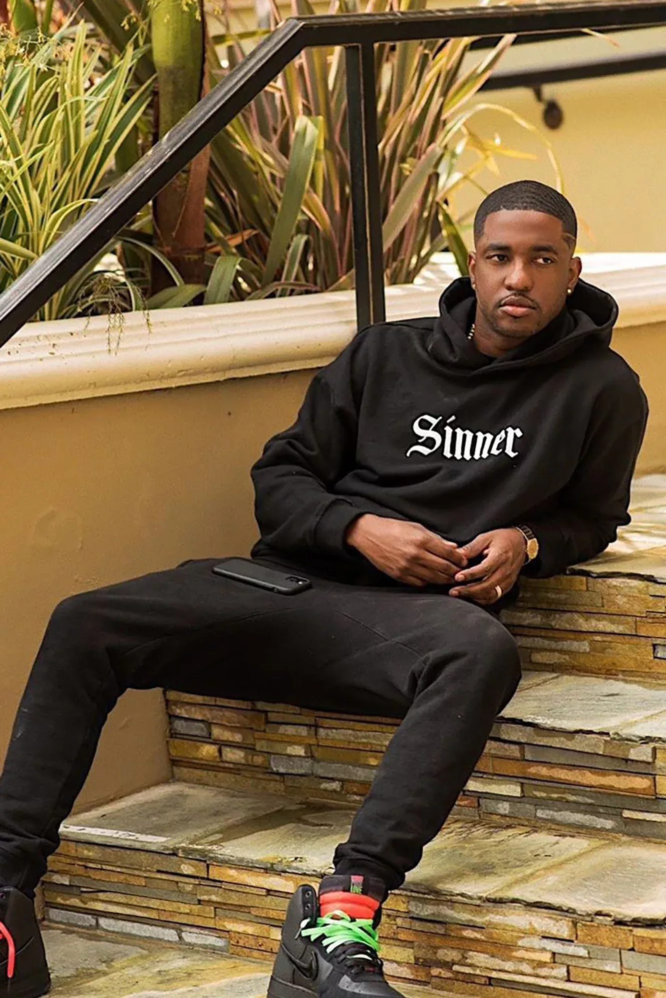 Ain't No Sinner Hoodie - Black