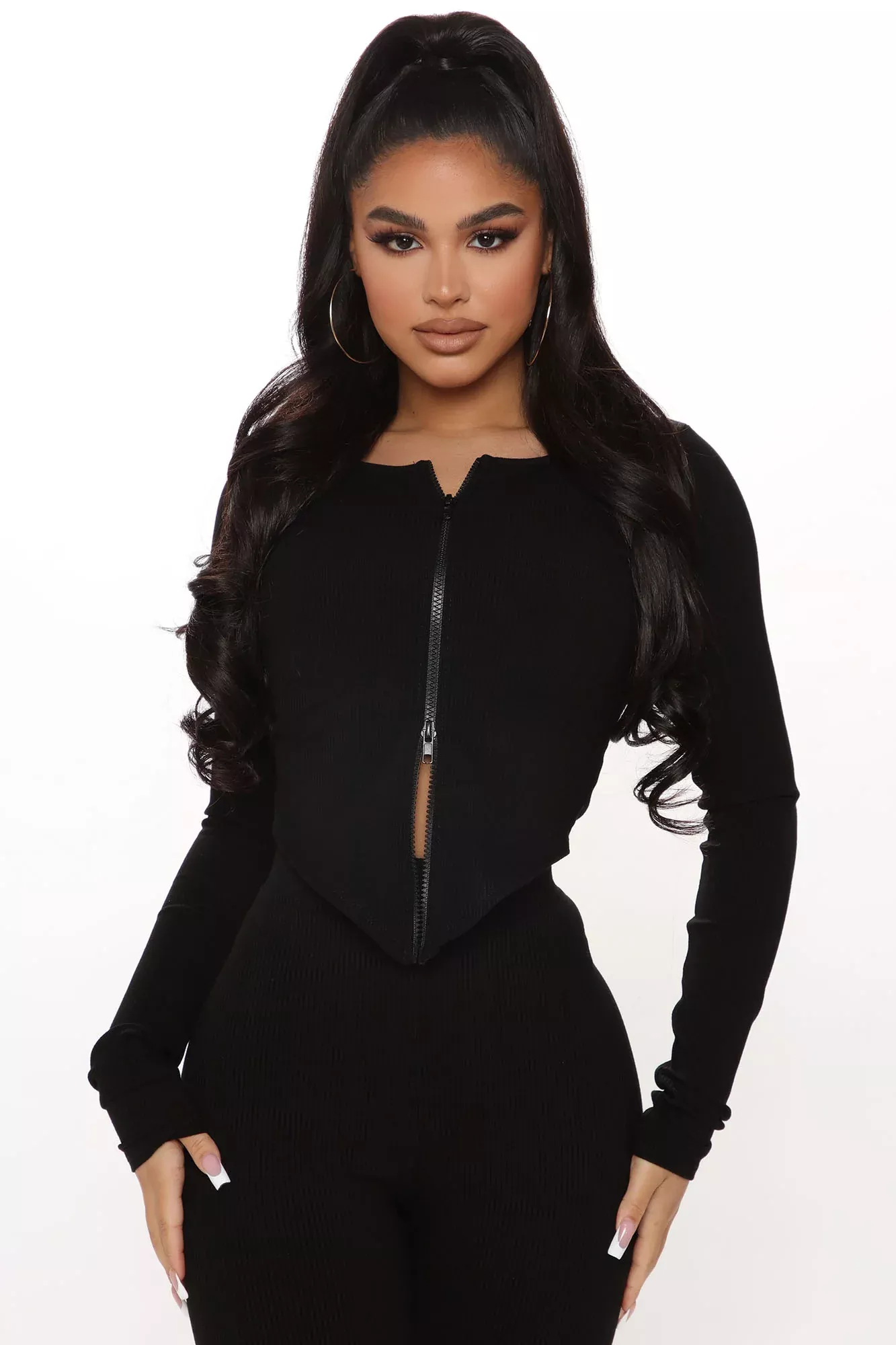 Alexis Snatched Top - Black
