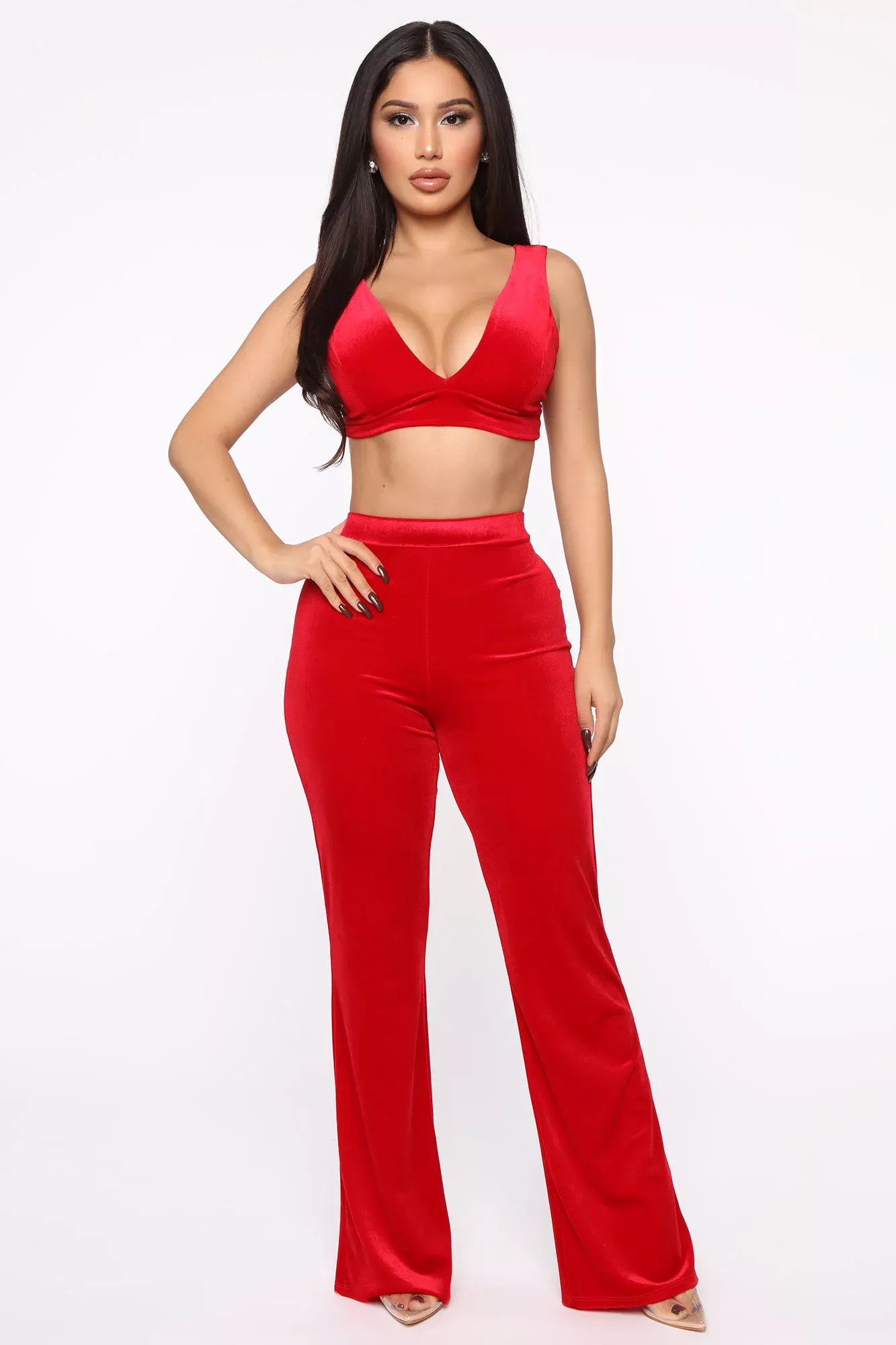 All My Loving Velvet Set - Red