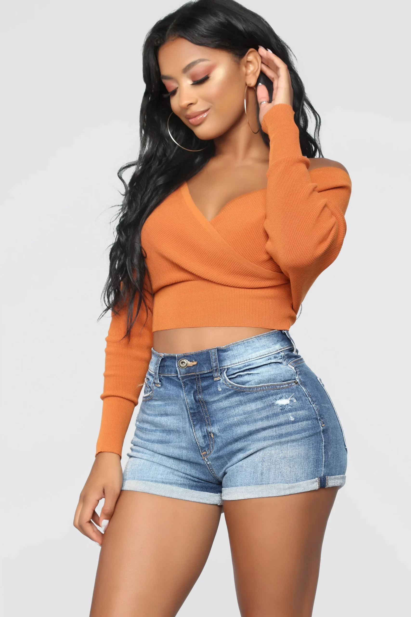 All The Right Places Sweater - Rust