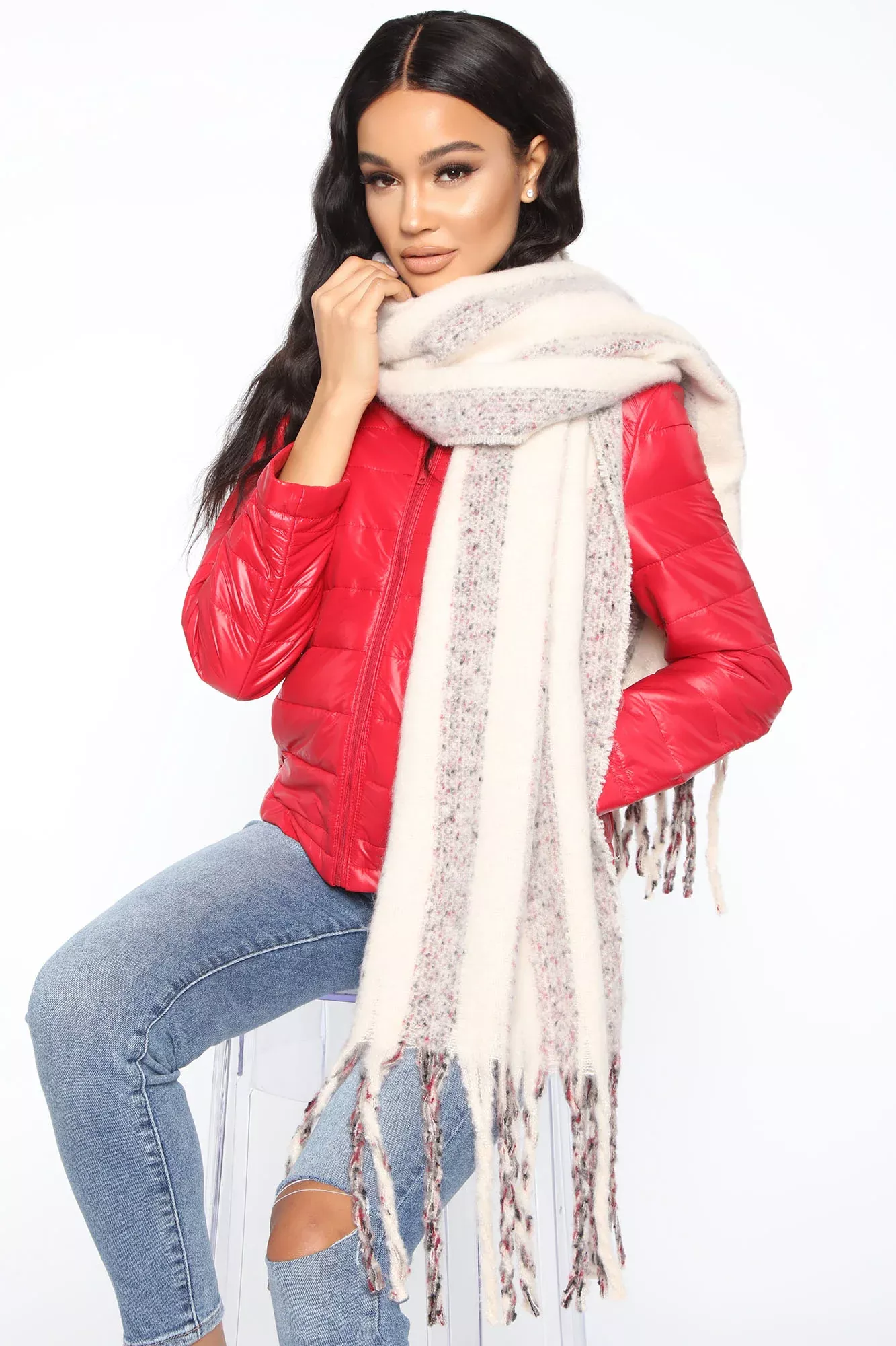 All That Spice Scarf - Ivory