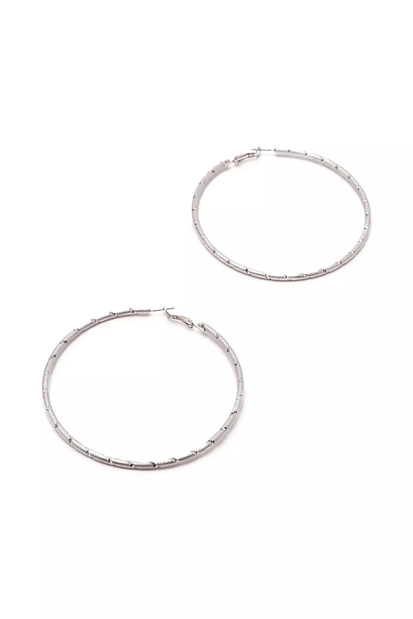 Always Different Hoop Earrings - Silver