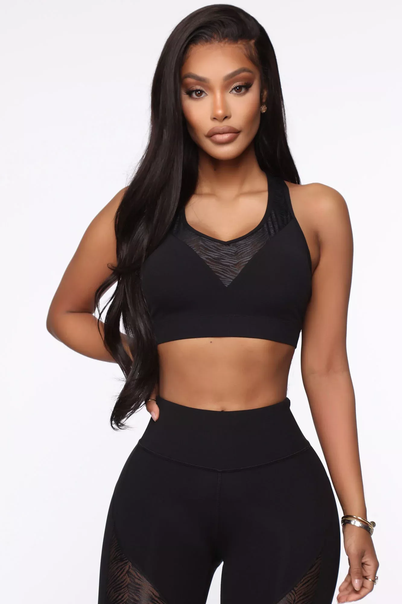 Animal Instincts Active Sports Bra - Black