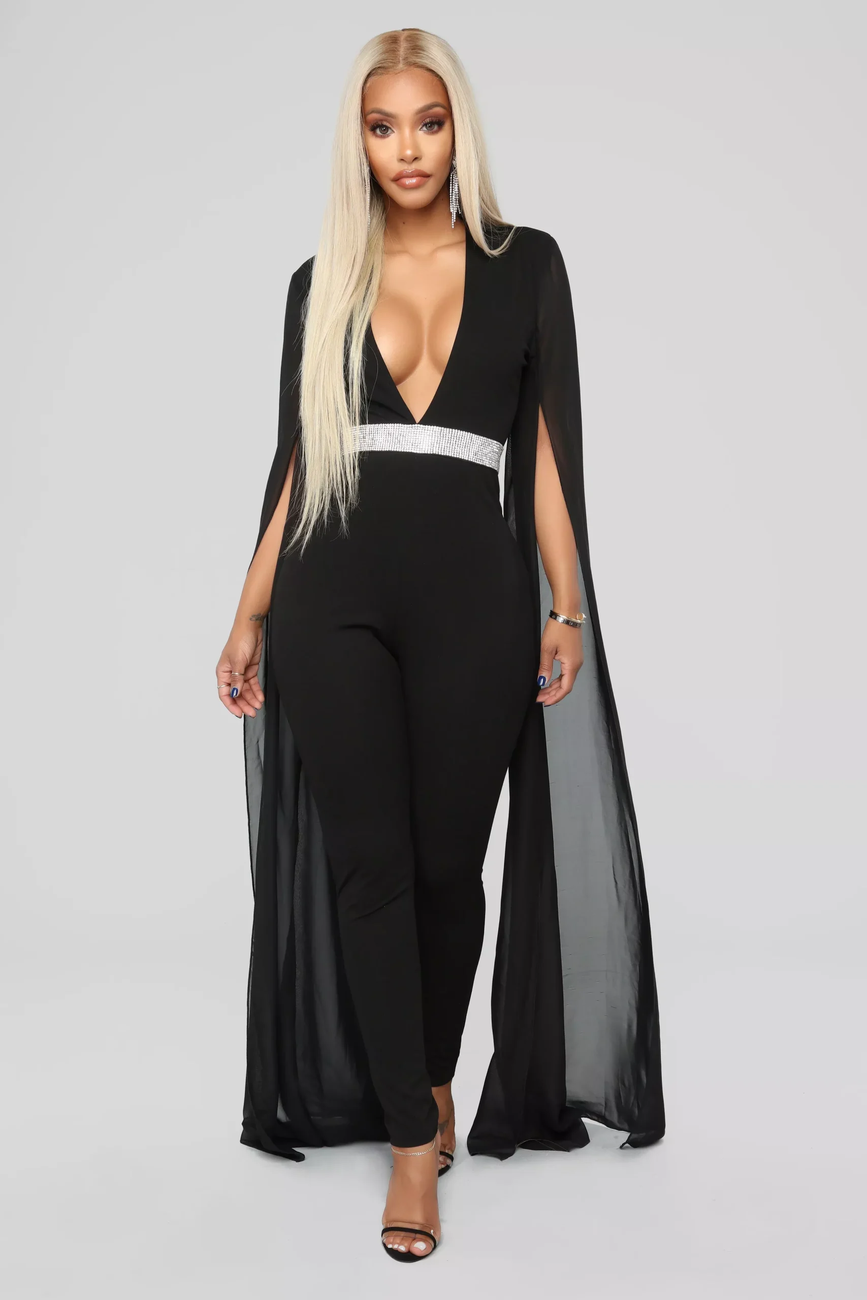 At Long Last Jumpsuit - Black