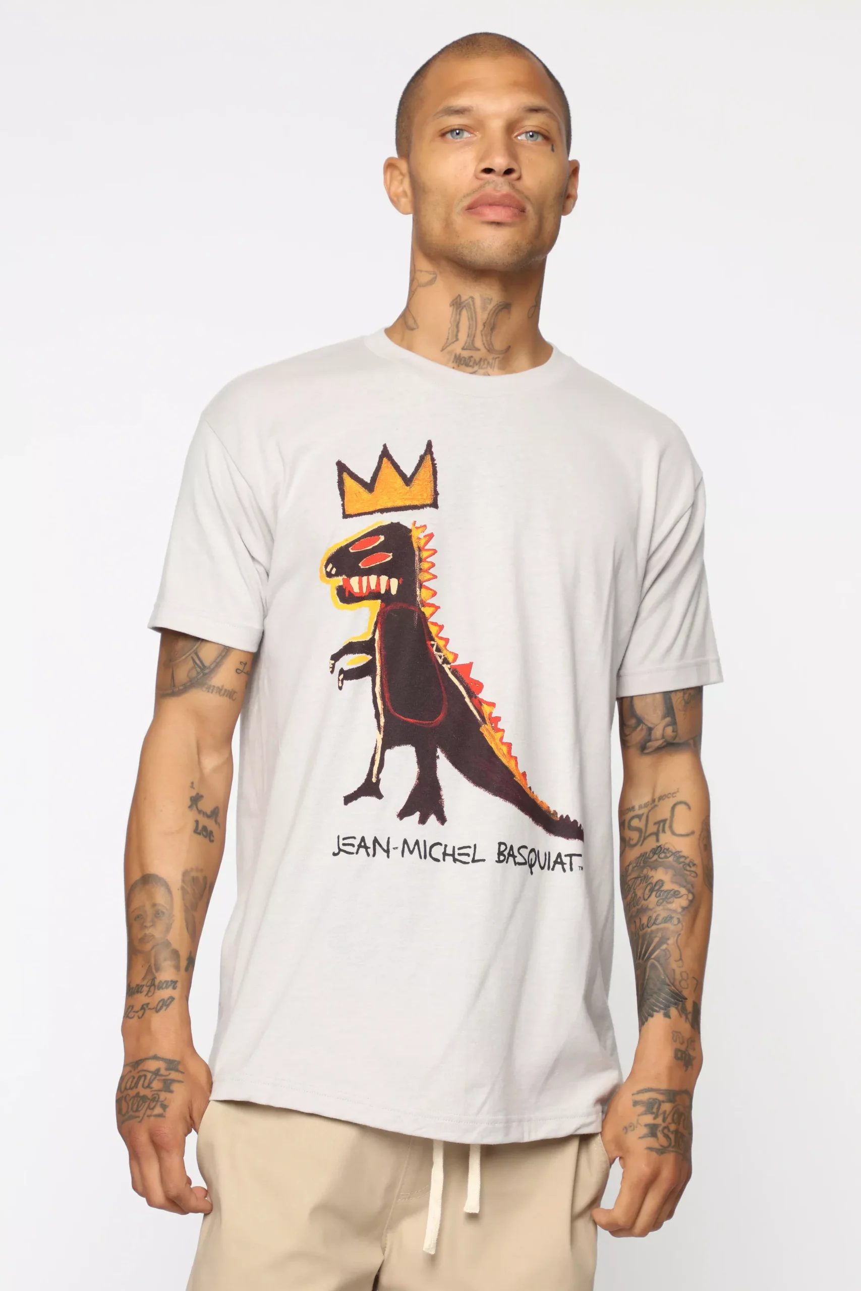 Basquiat Short Sleeve Tee - Heather Grey