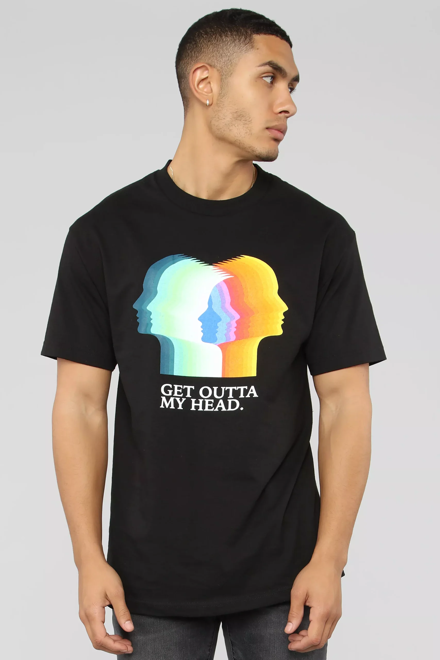 Blurred Thoughts Short Sleeve Tee - Black