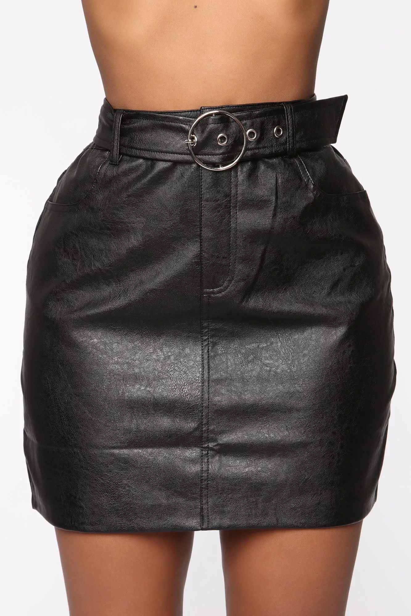 Bond Of Your Love PU Mini Skirt - Black
