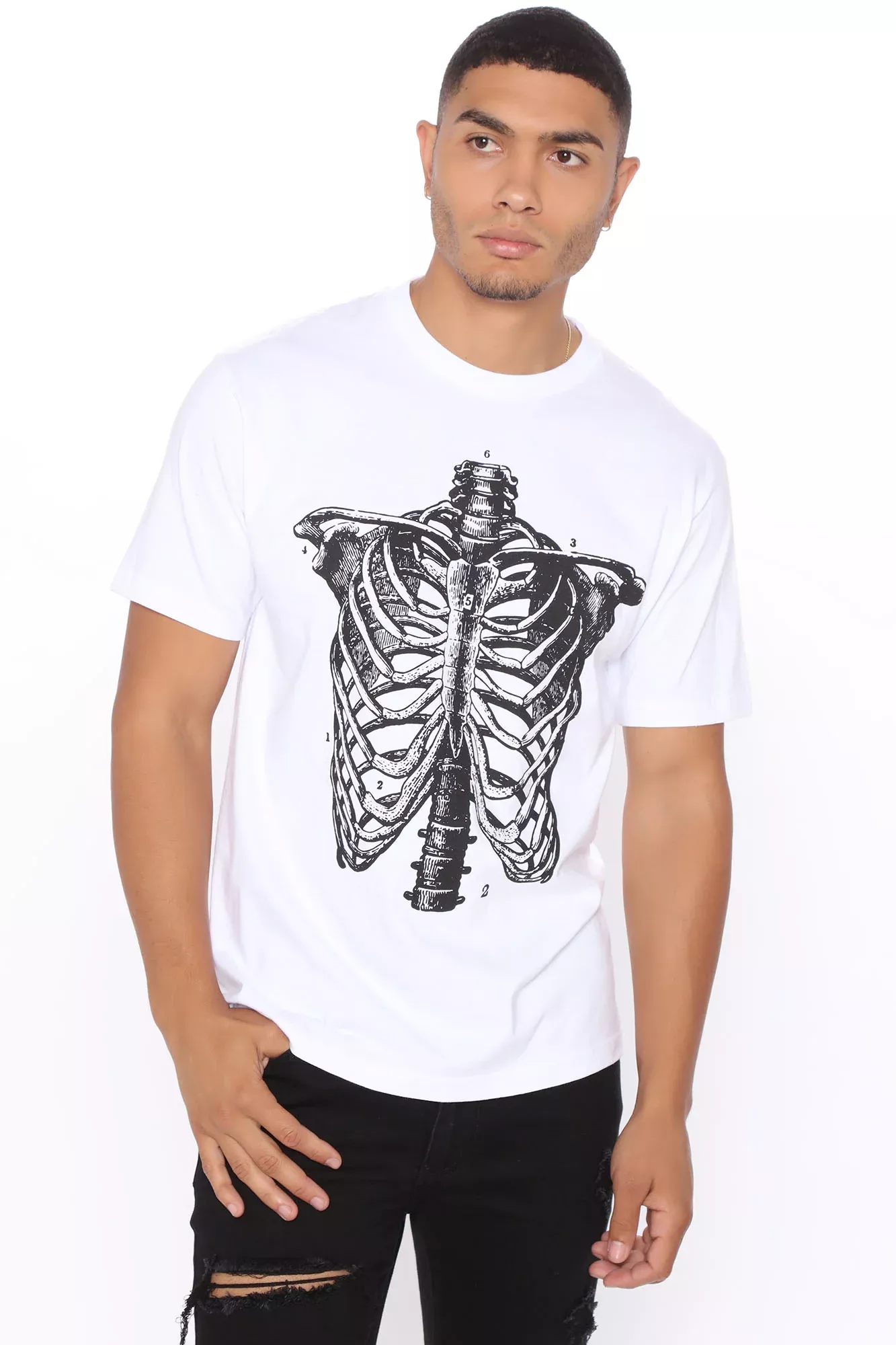 Bones Short Sleeve Tee - White