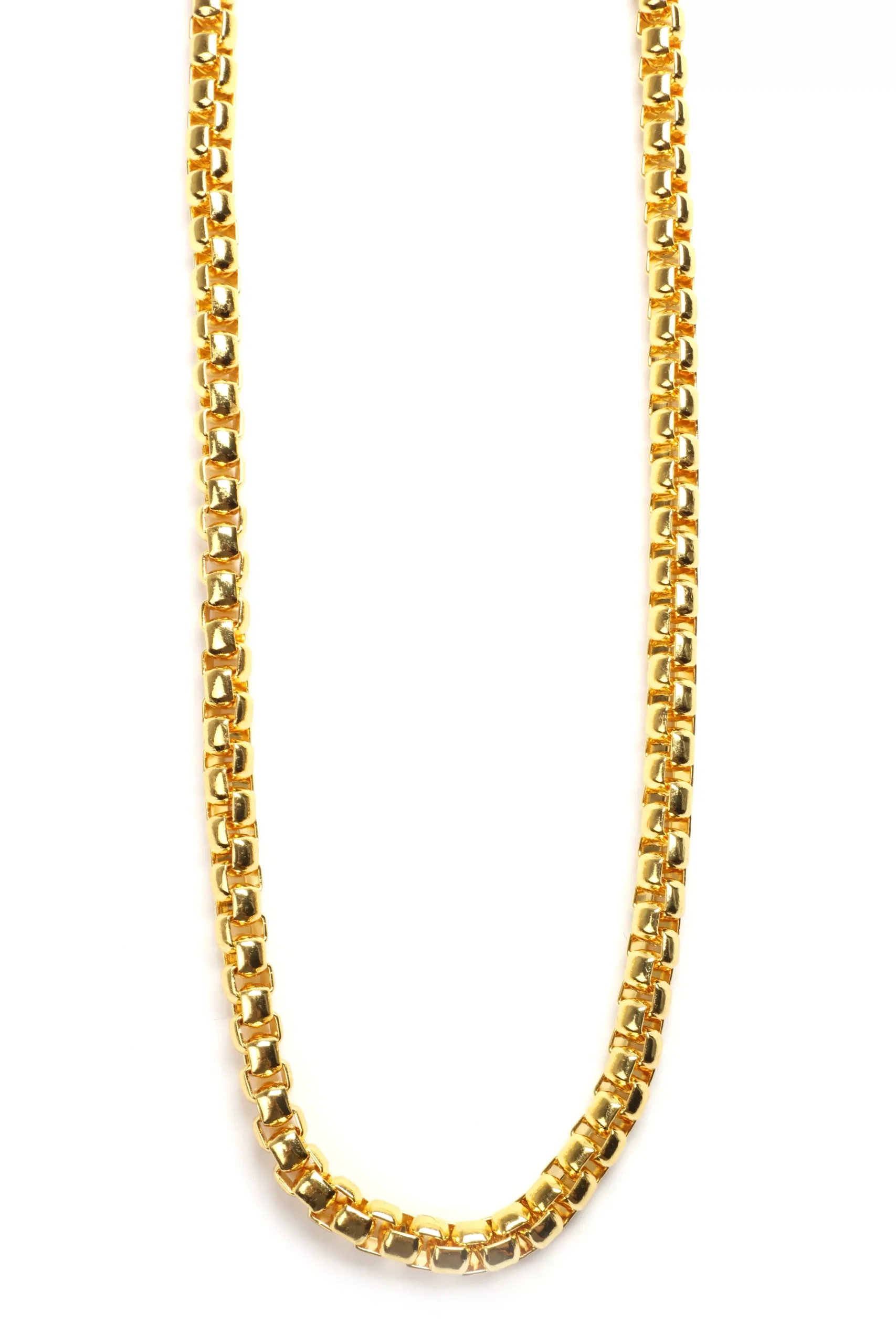 Box Chain Necklace - Gold