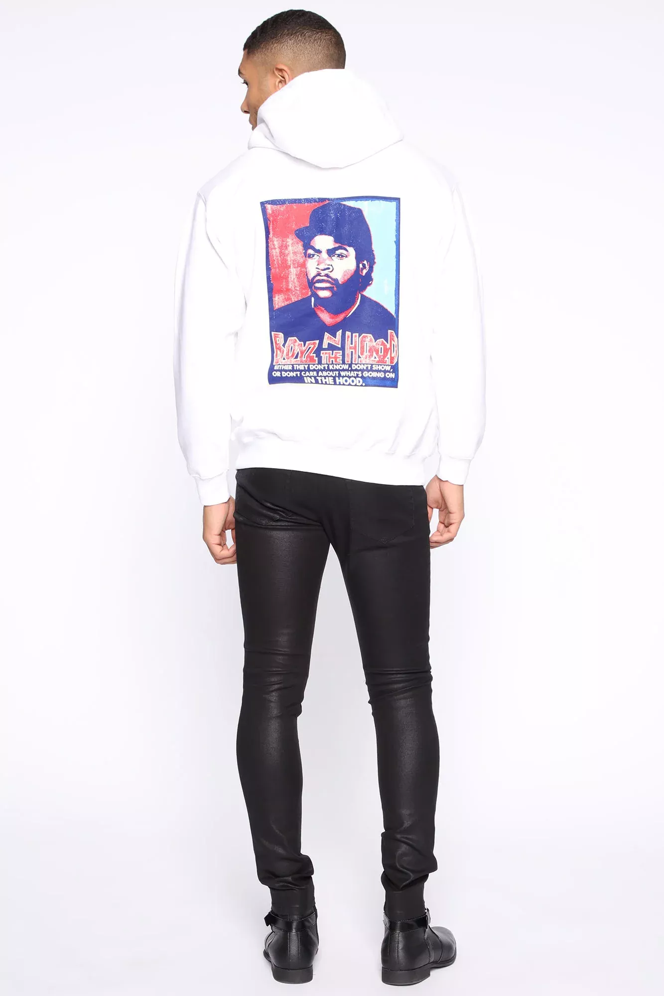 Boyz N The Hood Hoodie - White/combo