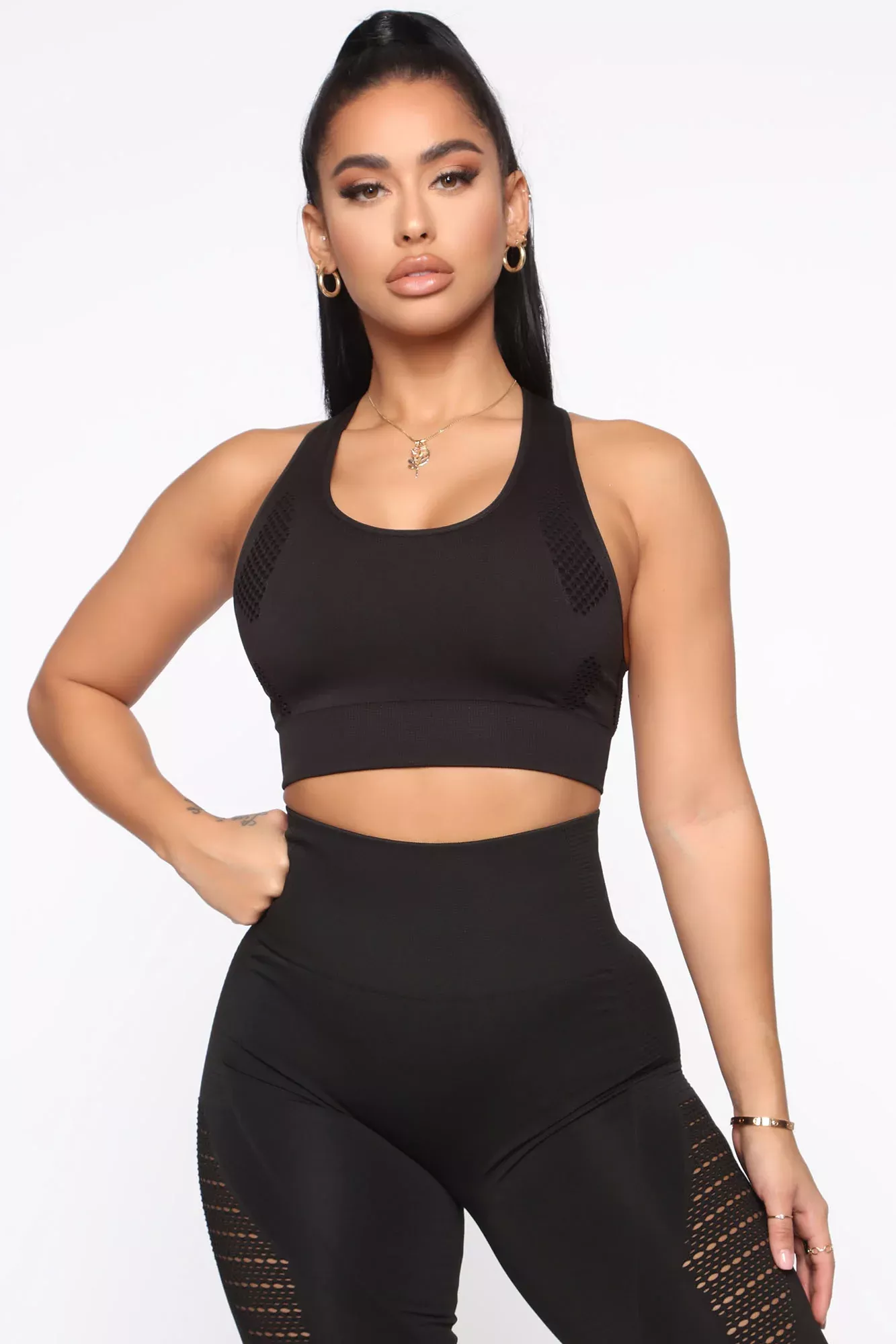 Breaking Records Sports Bra In Infinity Seamless - Black