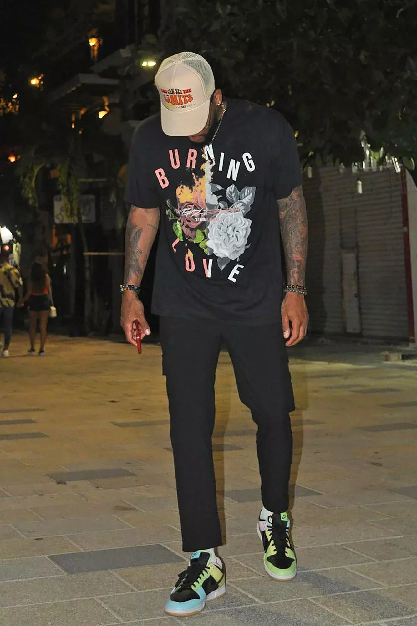 Burning Love Short Sleeve Tee - Black