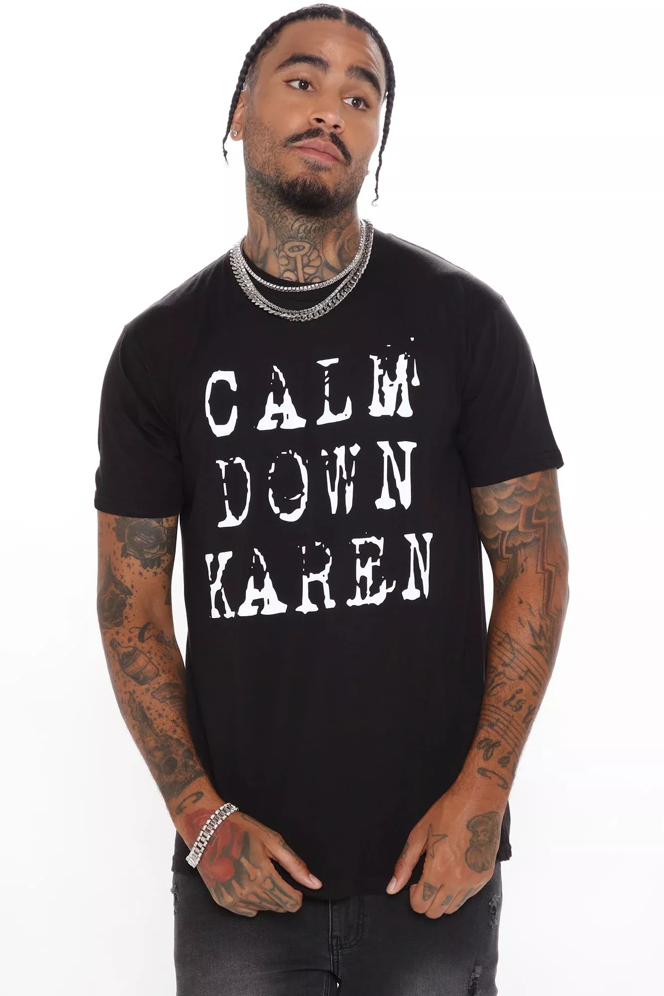 Calm Down Karen Short Sleeve Tee - Black