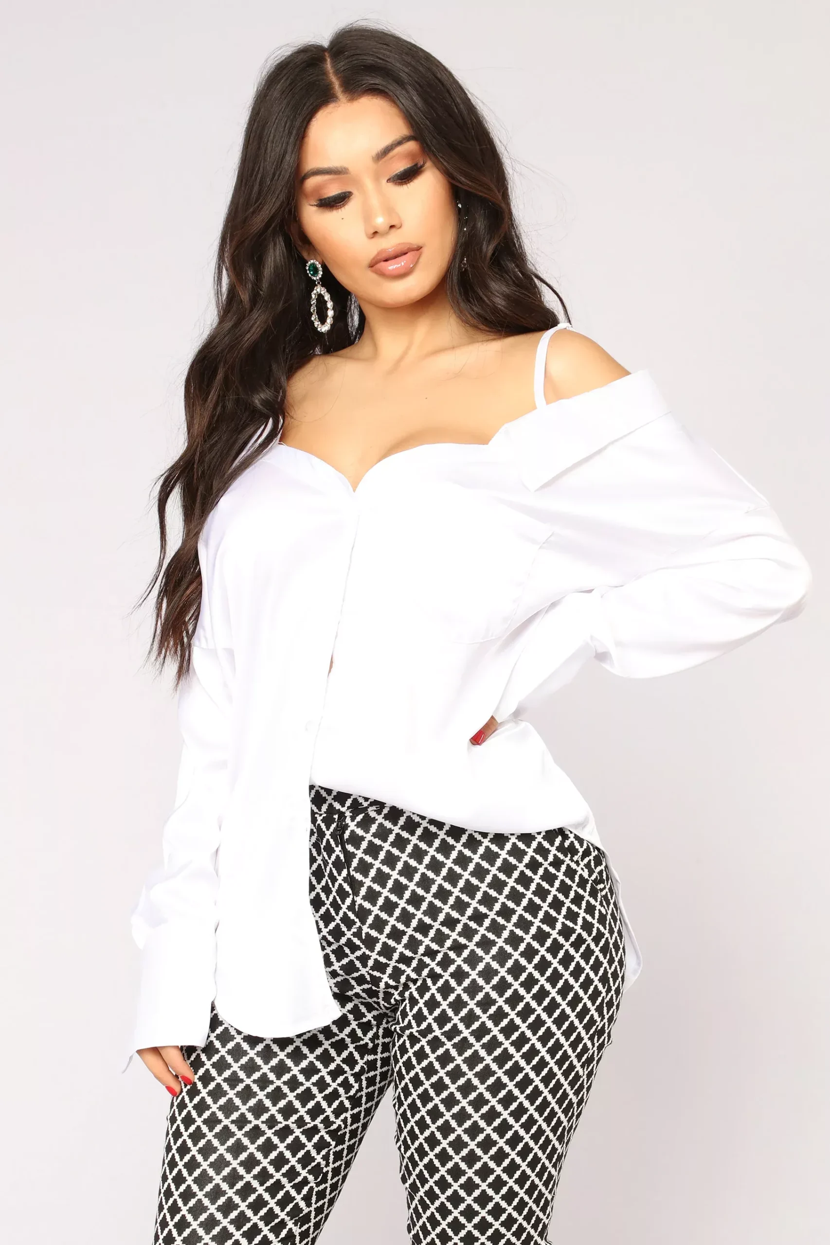 Can't Forget Me Satin Top - White