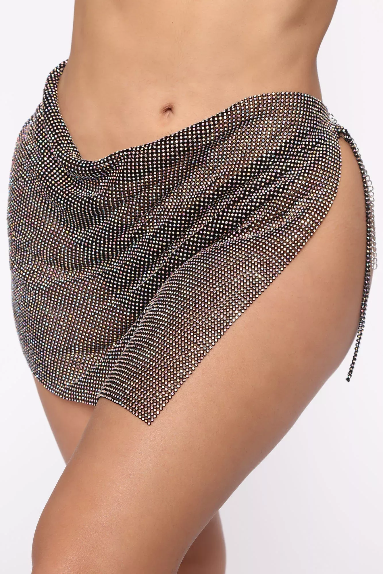 Chained To My Heart Skirt - Silver