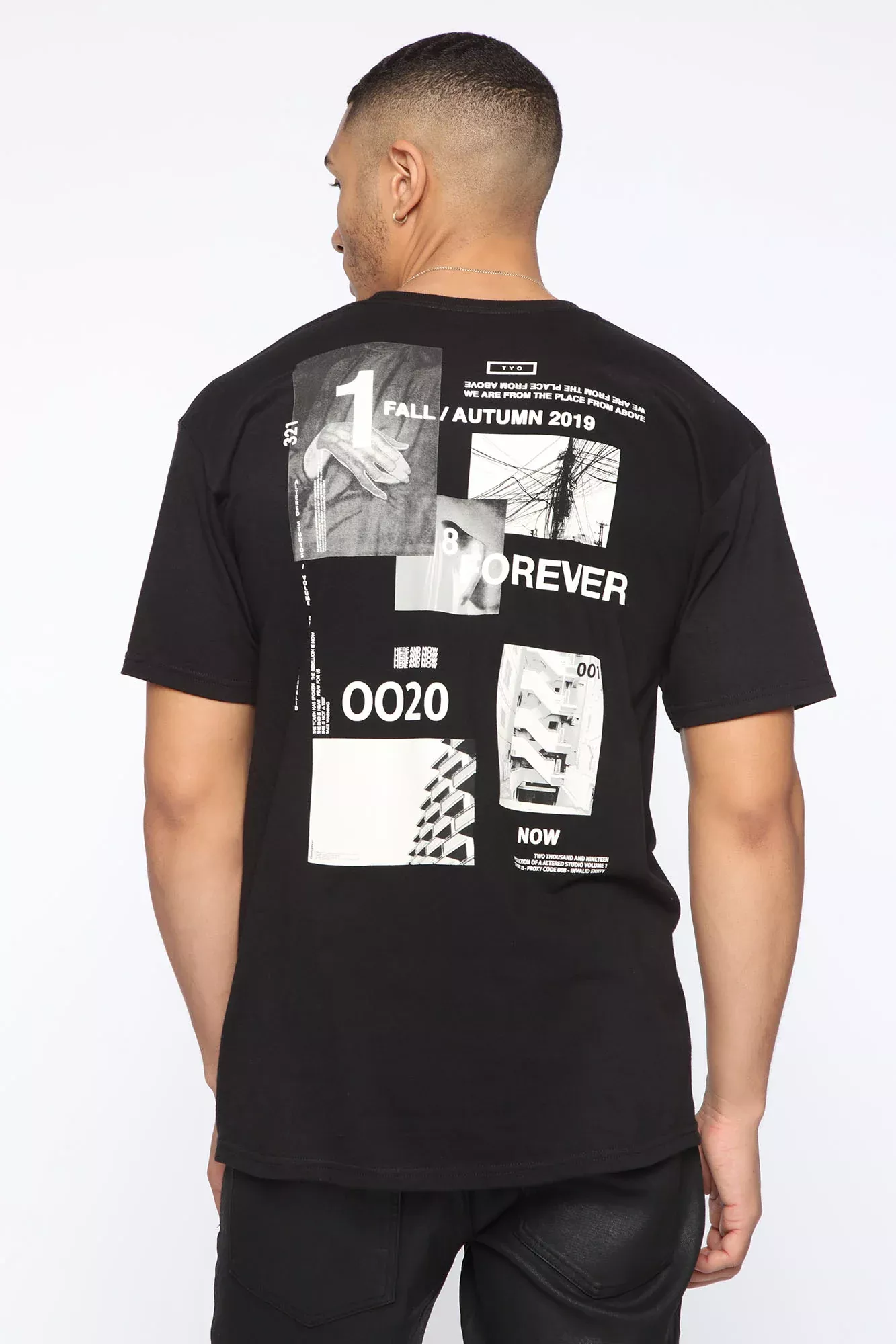 Chang Locations Short Sleeve Tee - Black/White