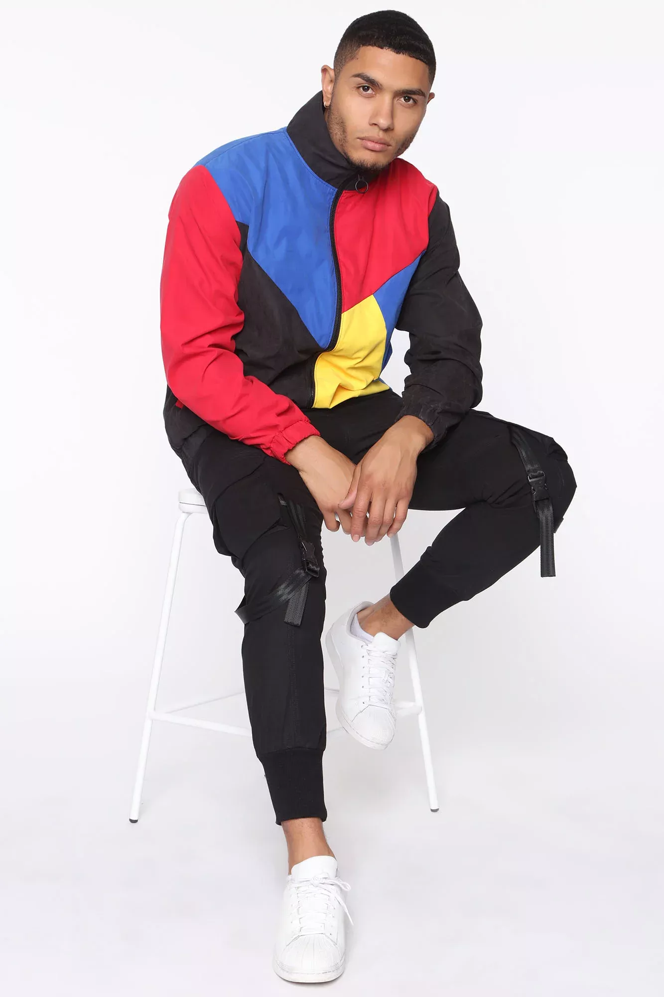 Christian Track Jacket - Black/Combo