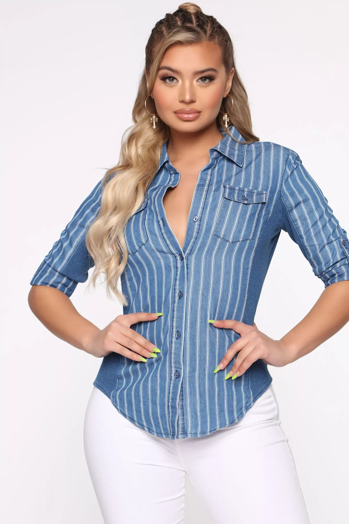 Crying The Blues Top - Medium Wash