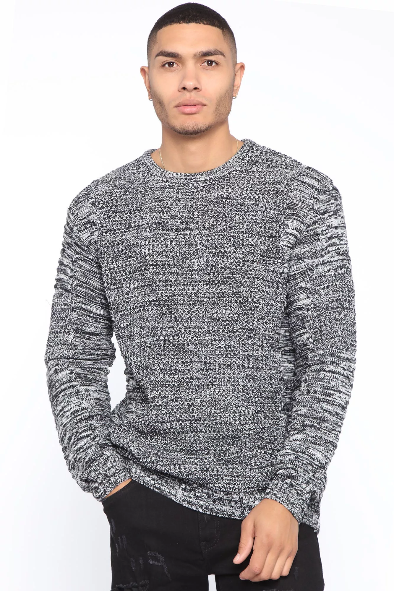 Damien Sweater - Black/White