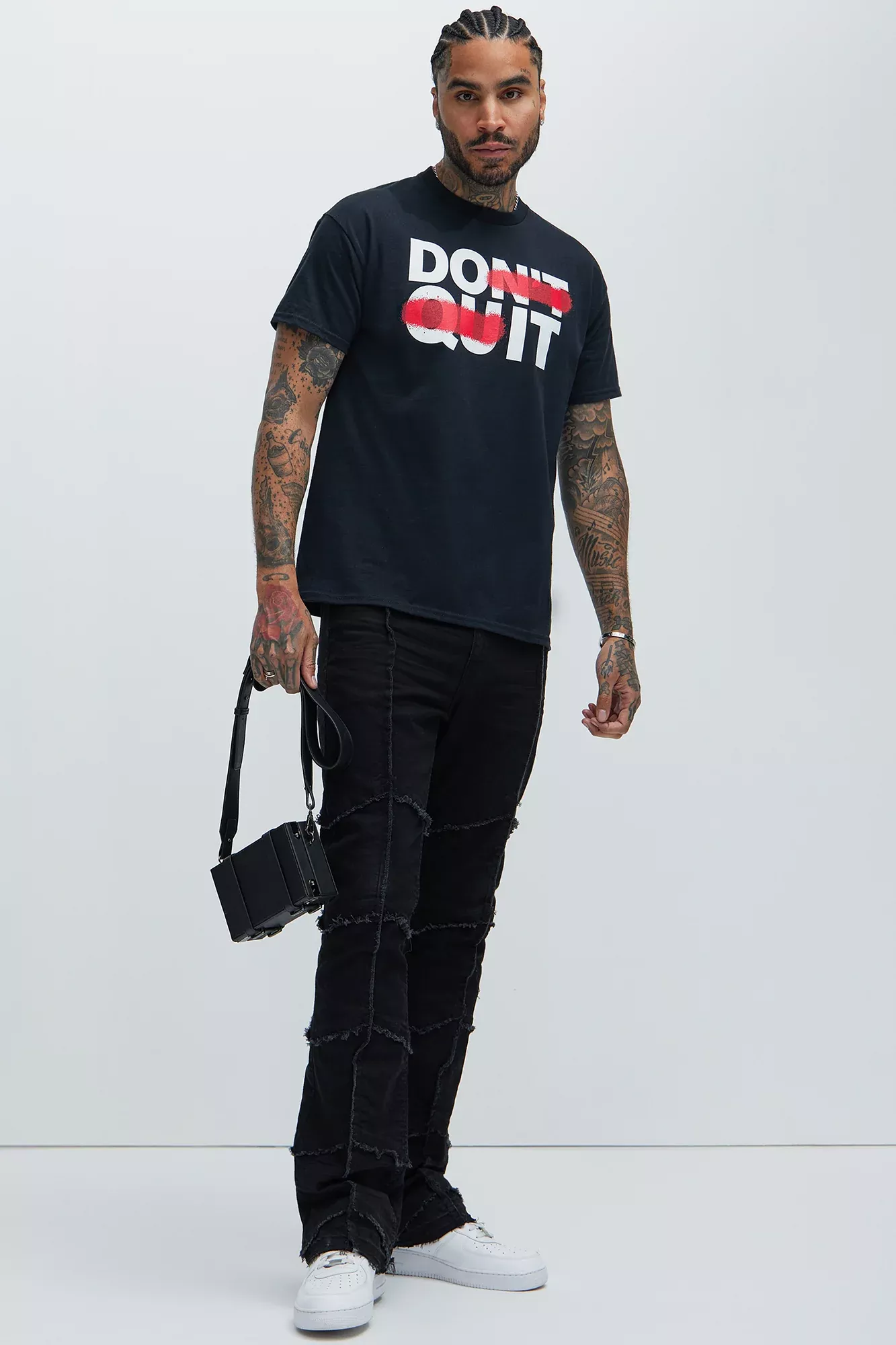 Don't Quit Short Sleeve Tee - Black/Red