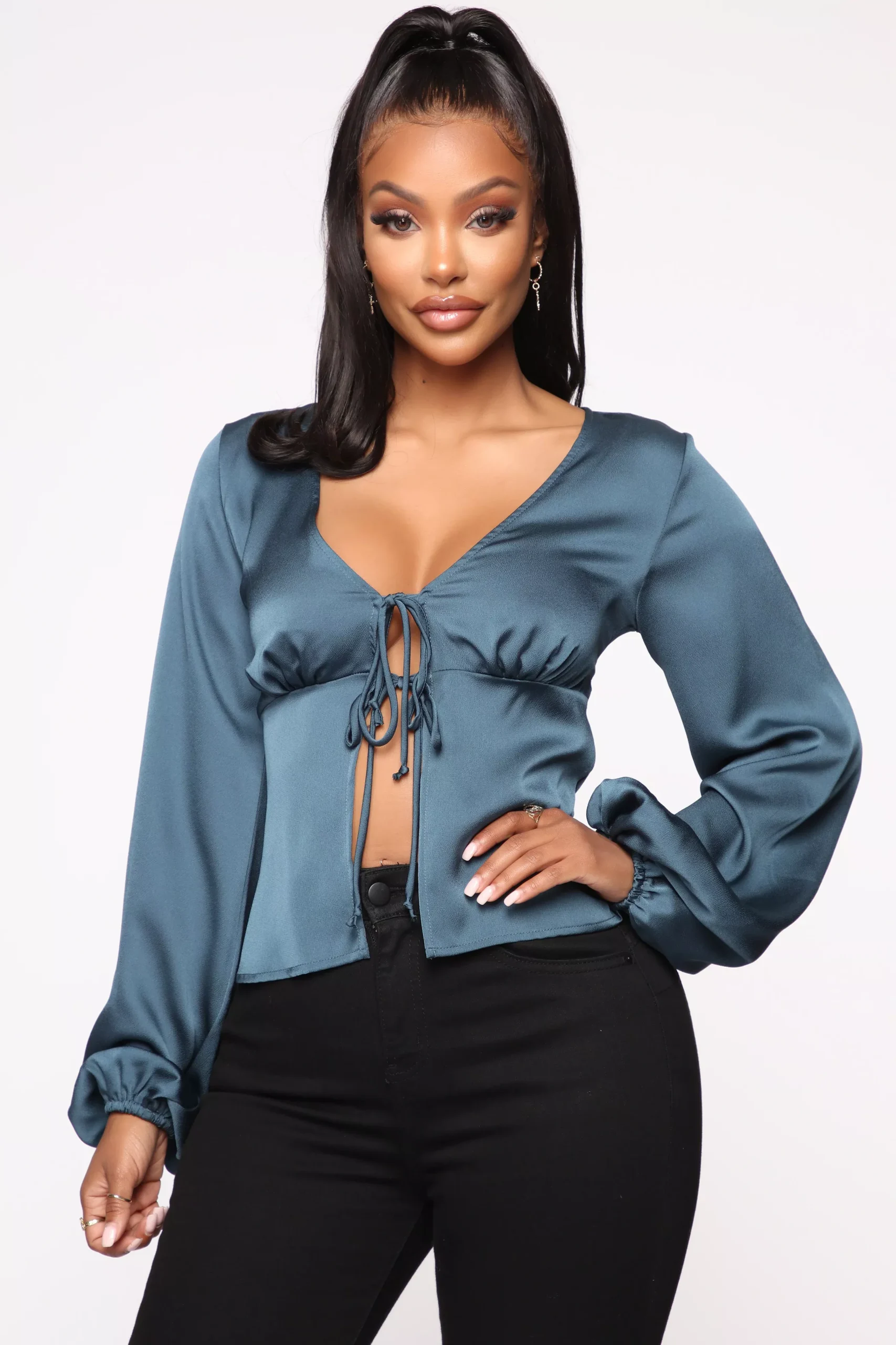 Don't Walk Away Top - Teal
