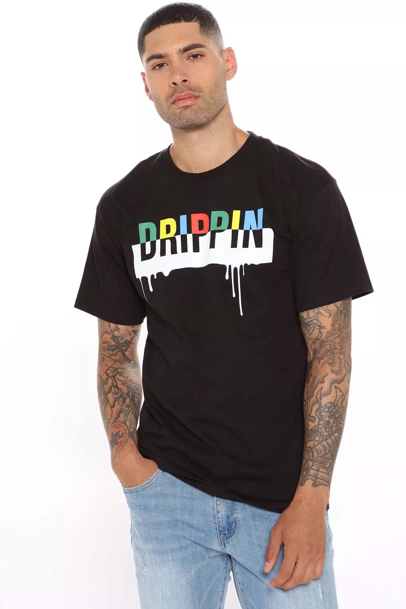 Drippin Short Sleeve Tee - Black