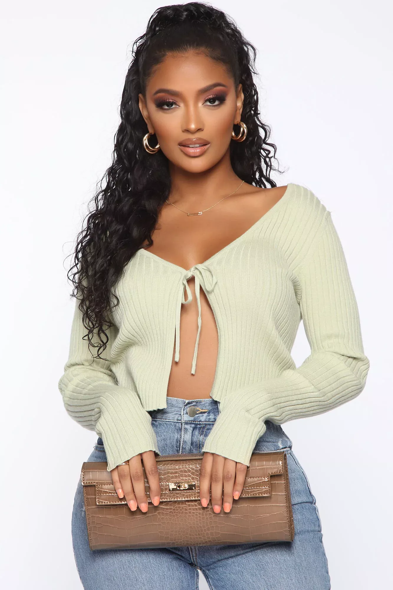 Expensive Taste Croc Bag - Brown