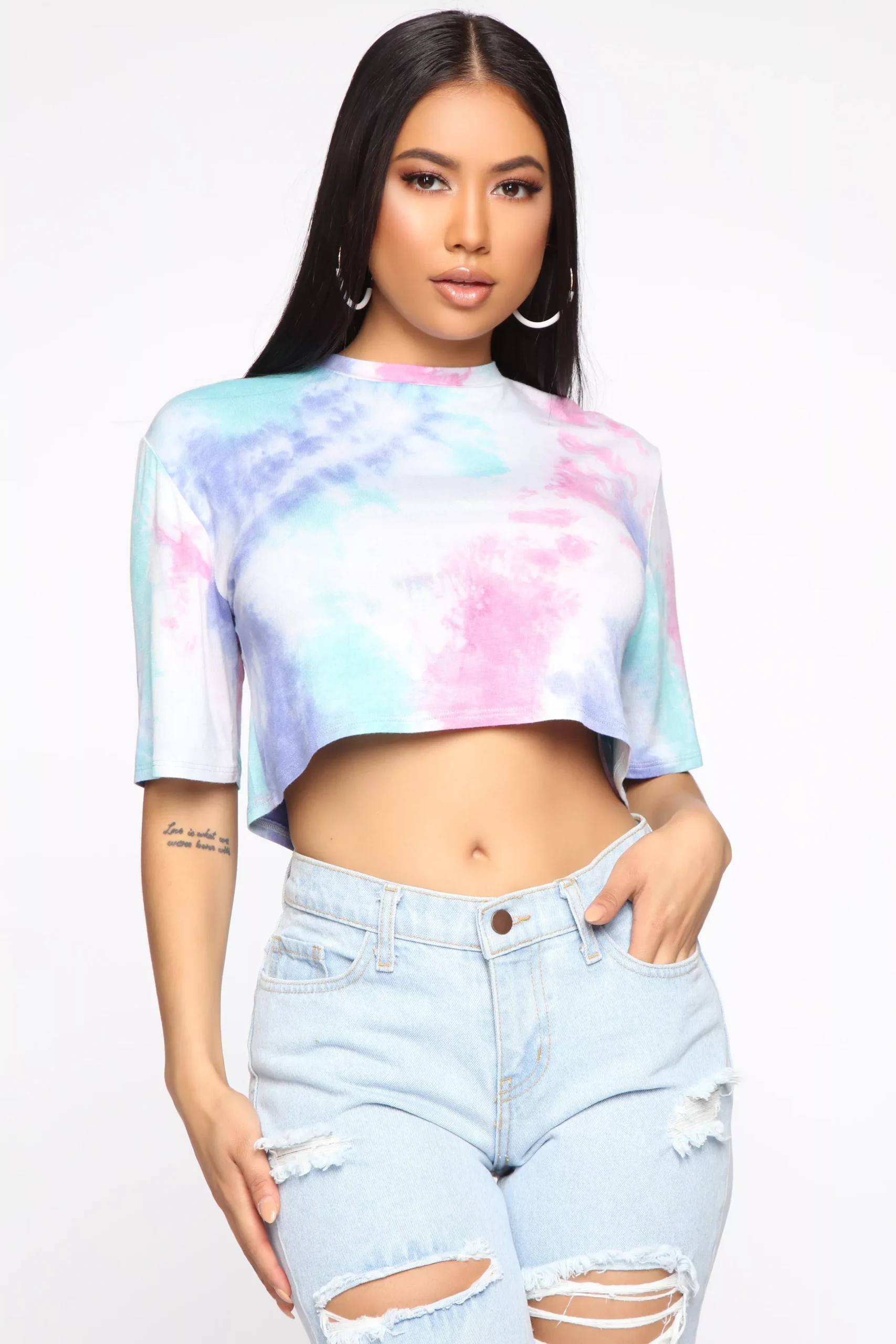 A Feeling Like This Tie Dye Top - Pink/Multi