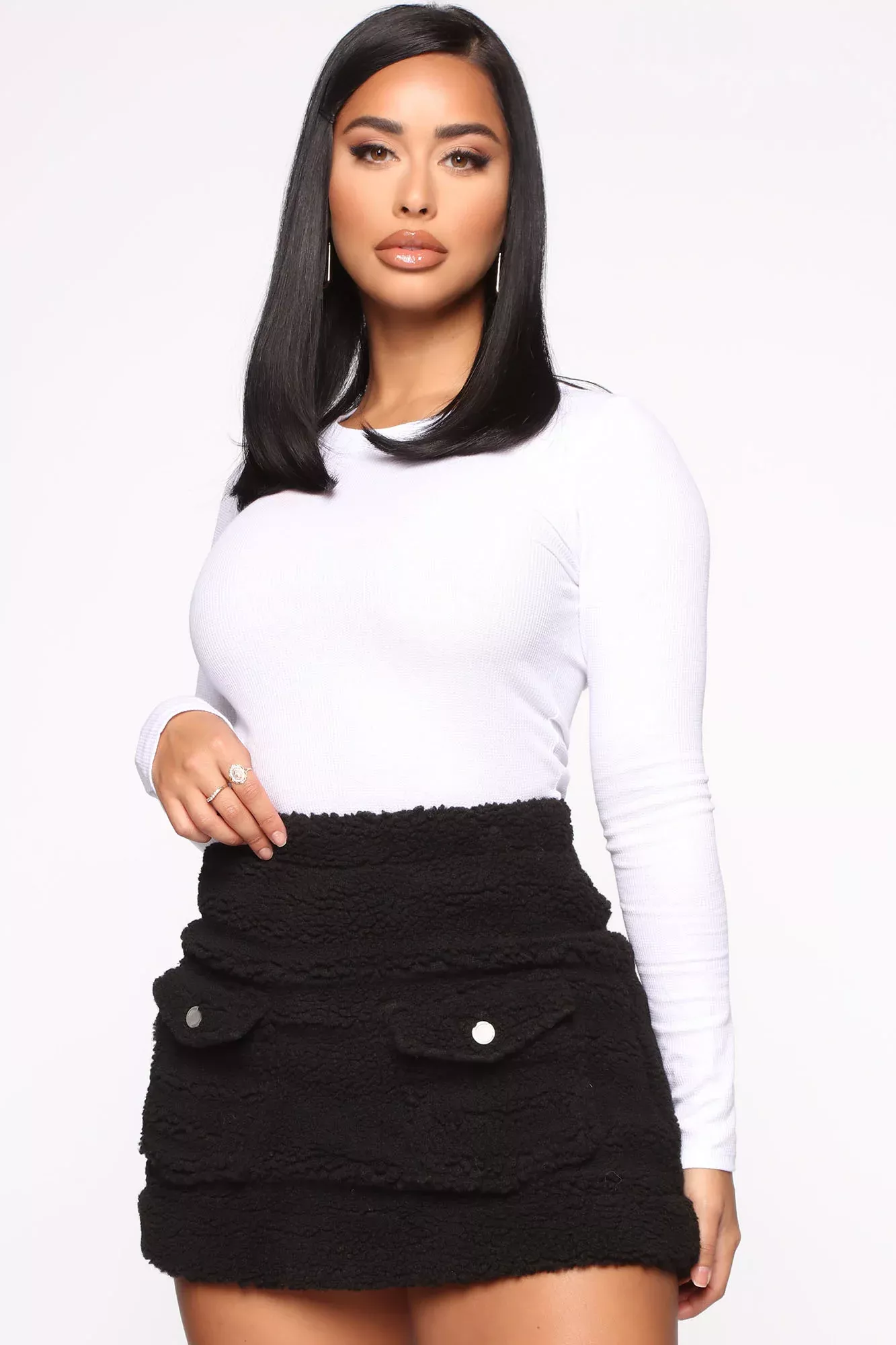 First Thing Thermal Crew Neck Tee - White
