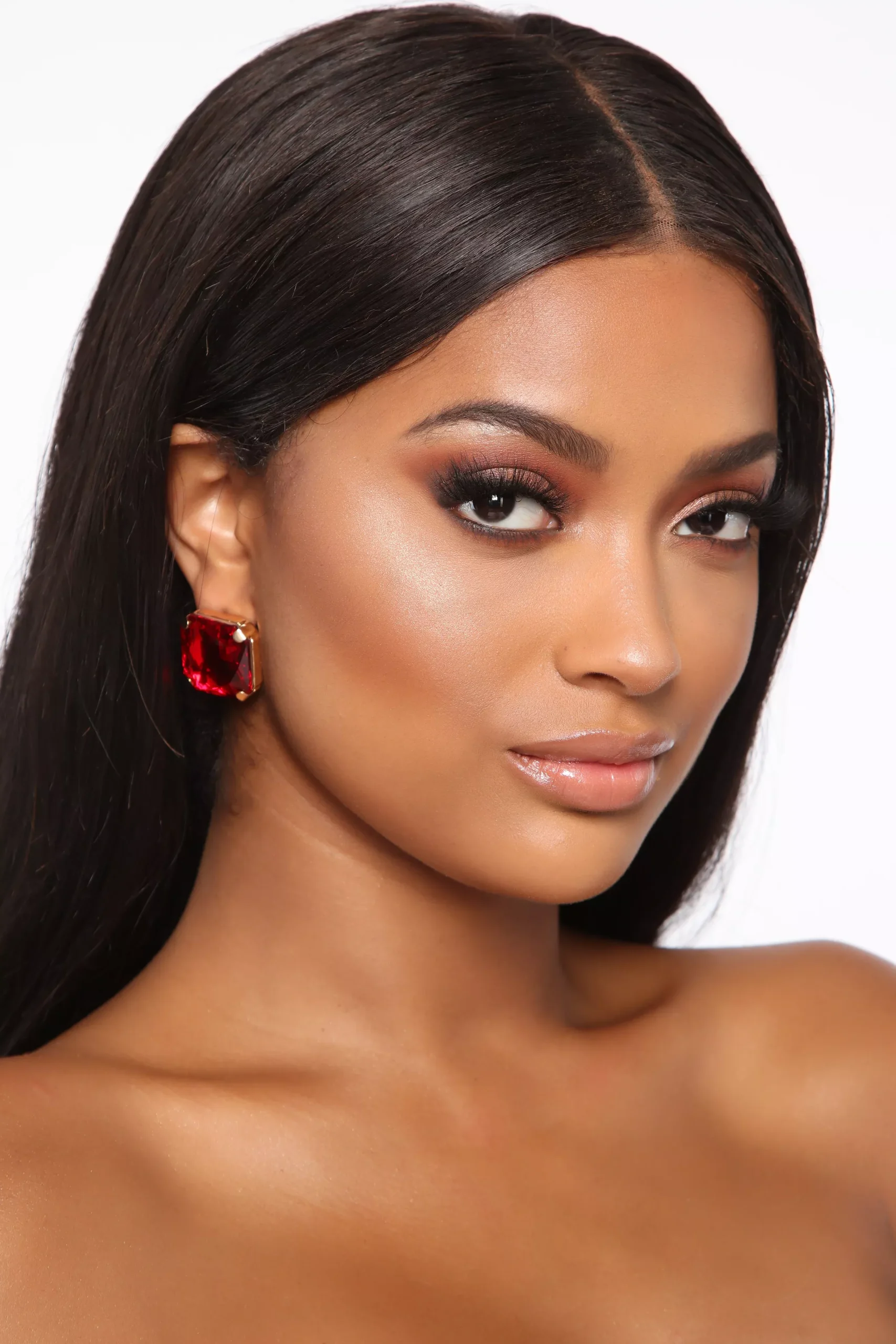 Gem Of My Life Earrings - Red
