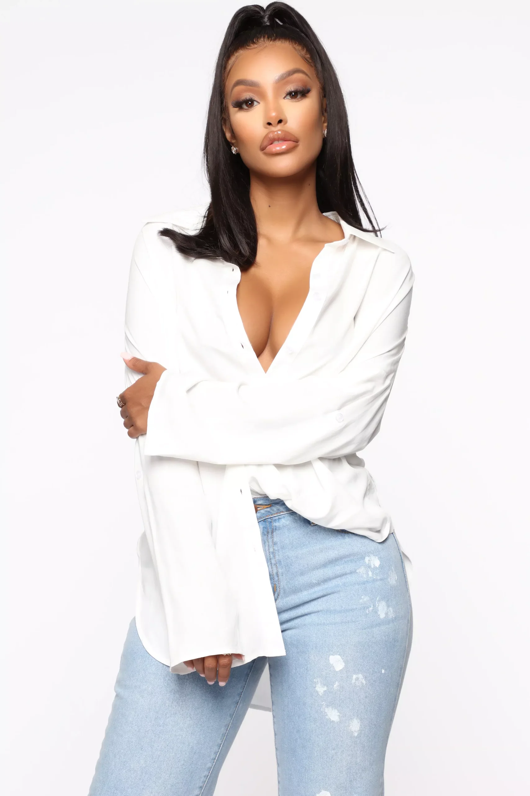 Higher Love Tunic Top - White