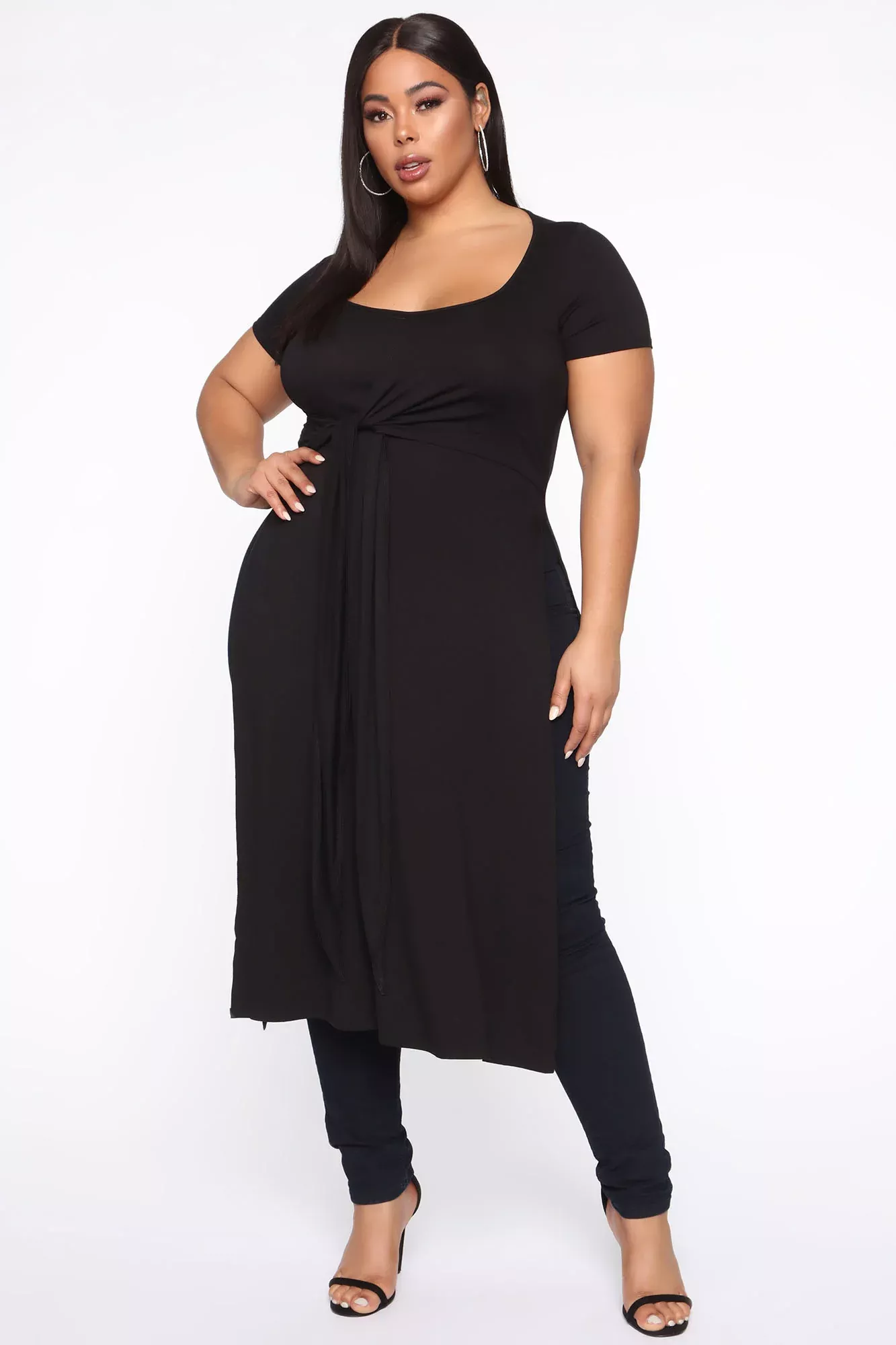 Hold Of My Emotions Maxi Top - Black