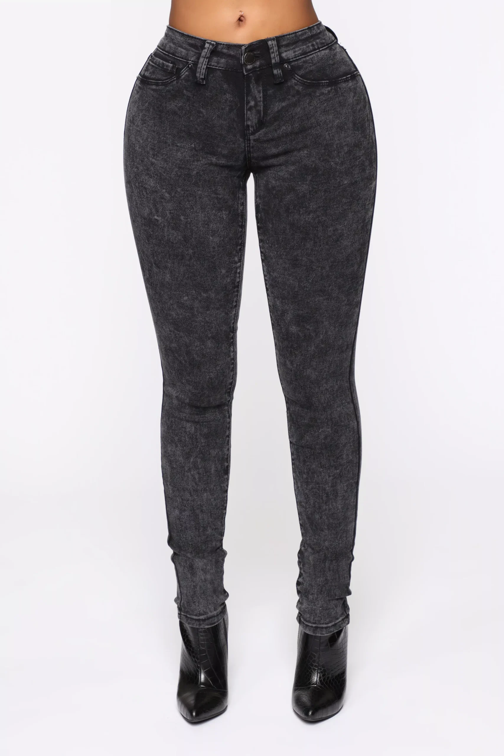 Hyperstretch Skinny Pants - Black Wash