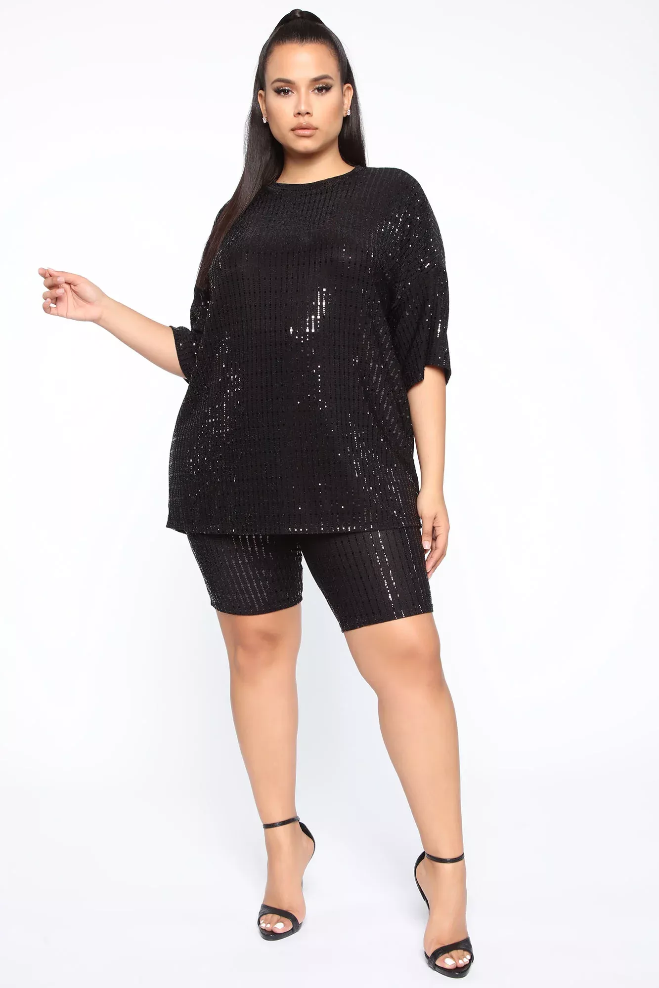 Keep You Going Short Set - Black