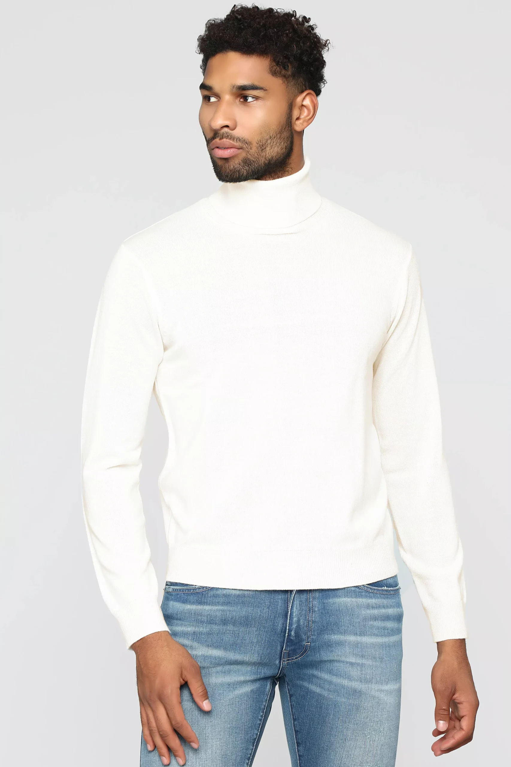Killian Turtle Neck Sweater - Cream