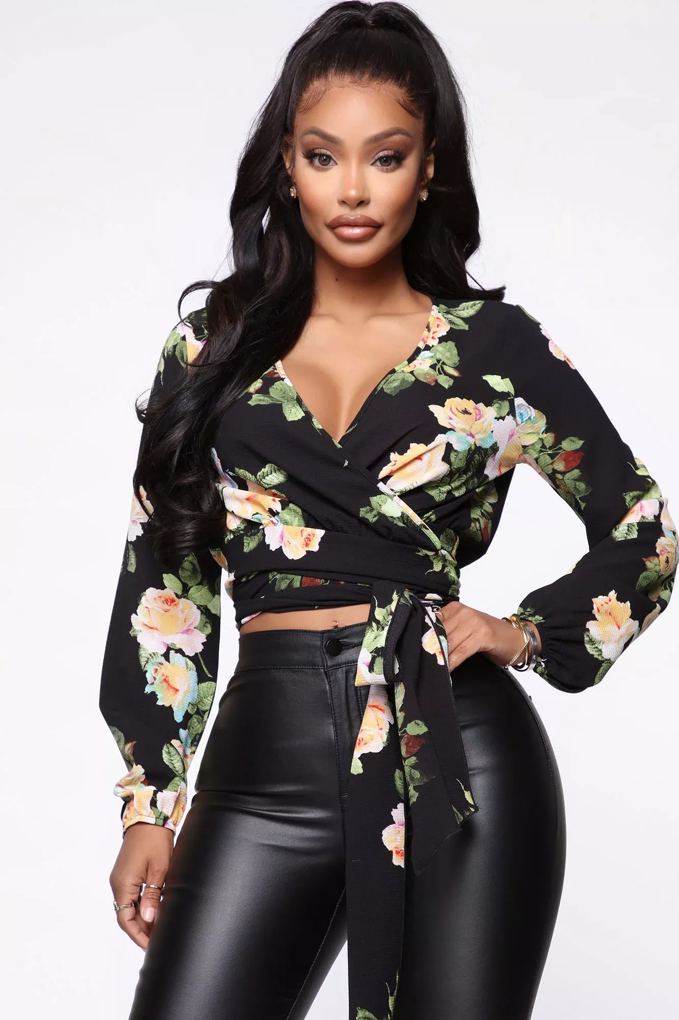 Little White Lies Printed Top - Black/combo