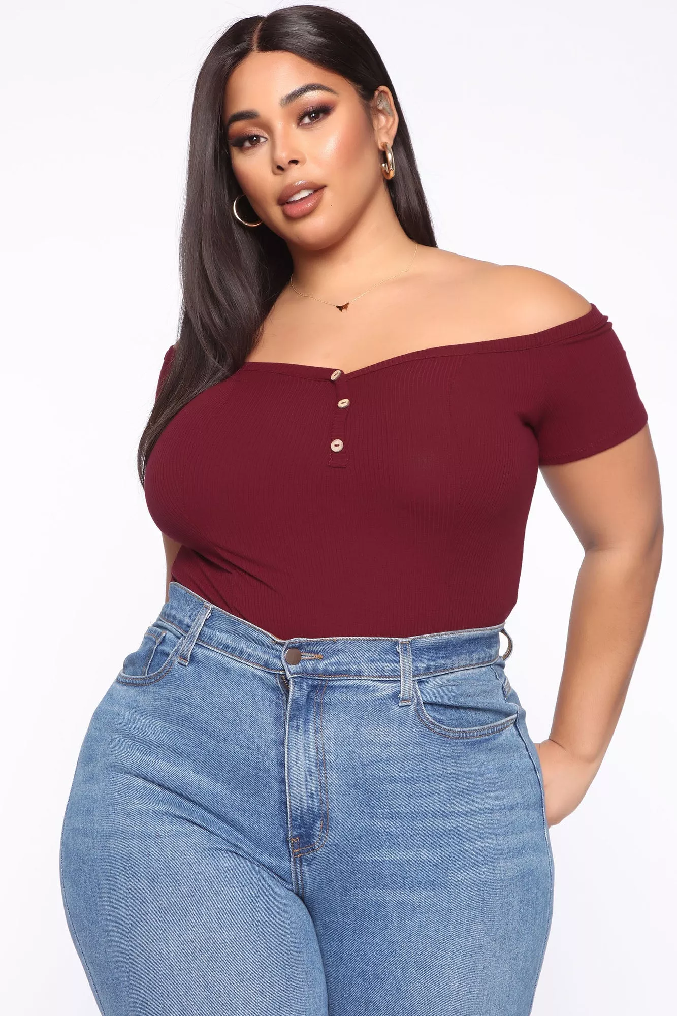 Living After Midnight Top - Burgundy