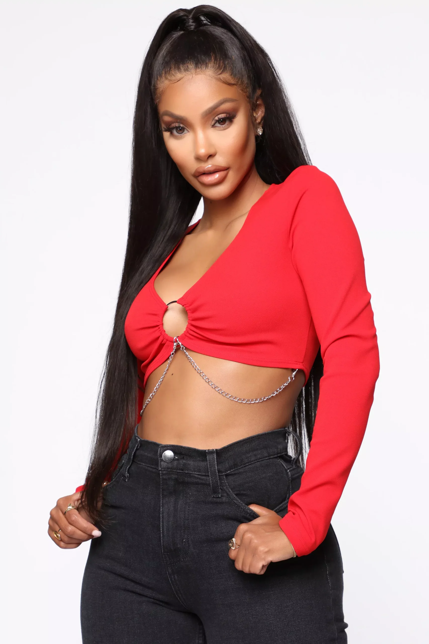 Love On Fire Top - Red