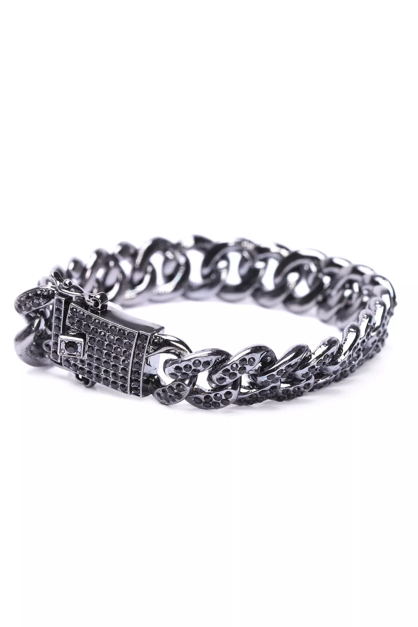 Miami Cuban Curb Link Bracelet - Gunmetal