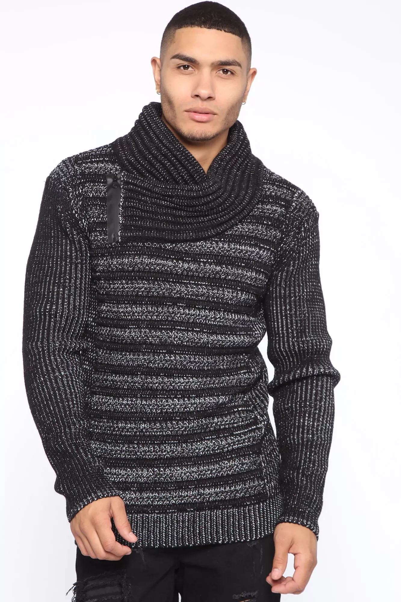 Monty Sweater - Black/White