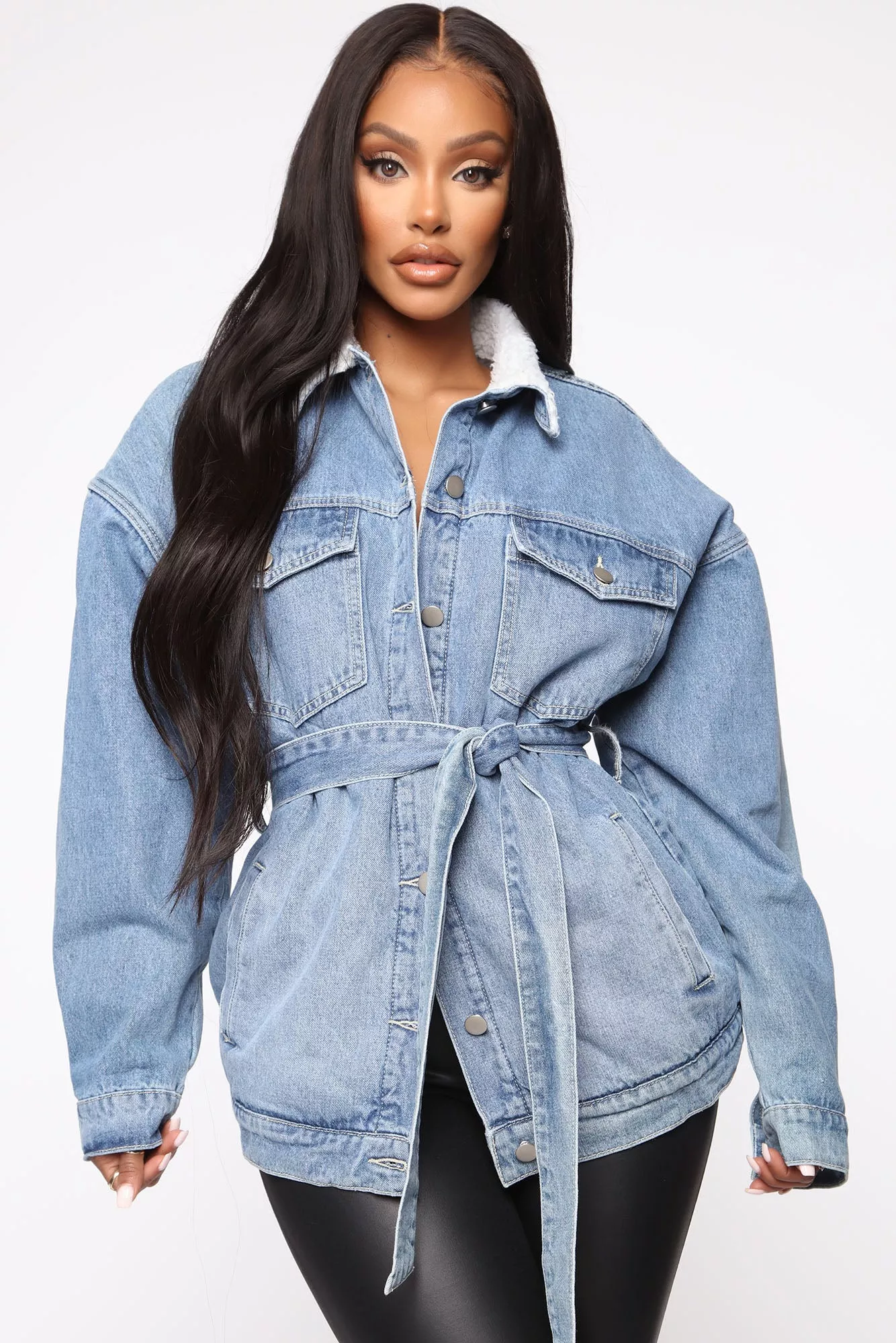 New Girl In Town Denim Jacket - Medium Wash