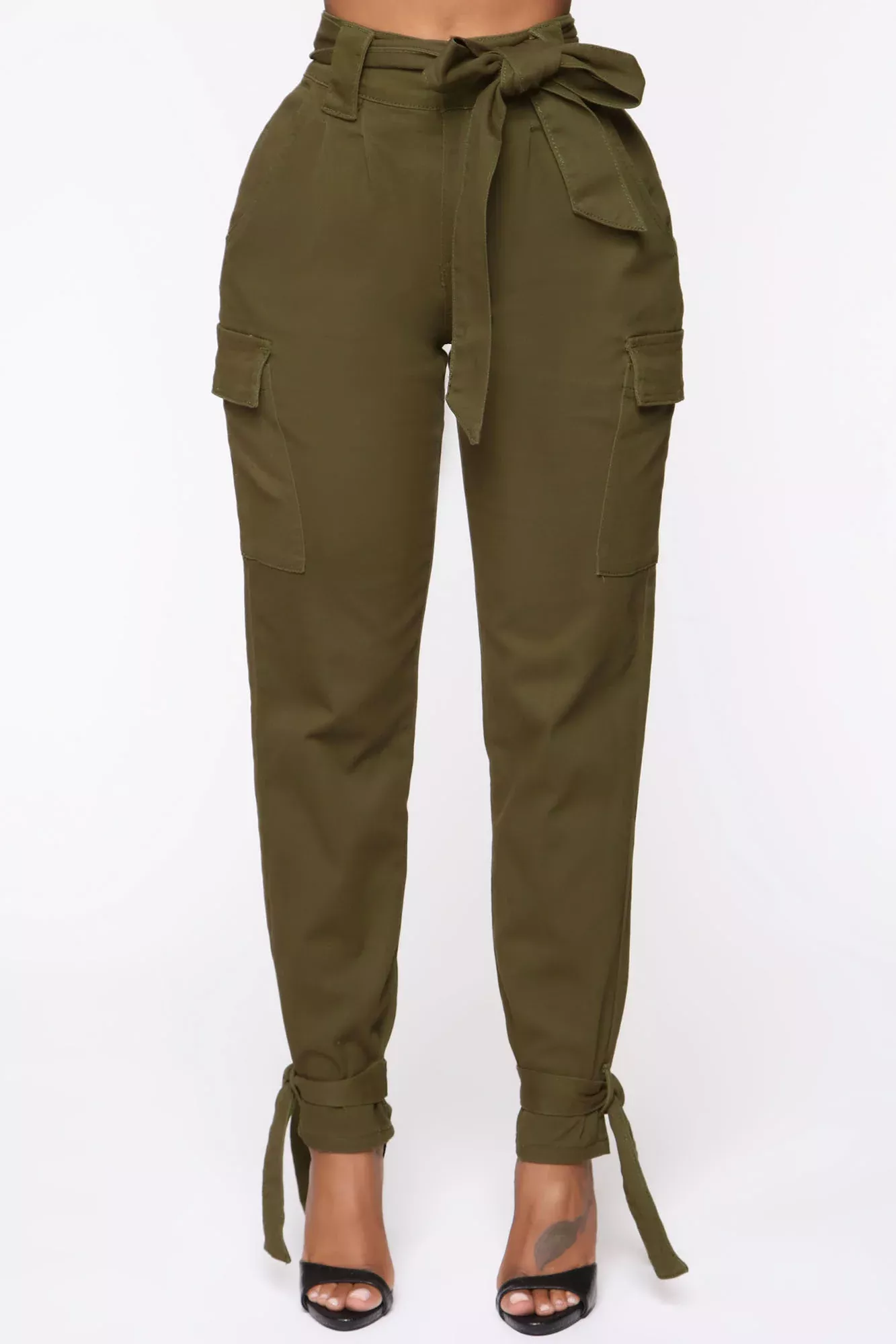 No Ties Love Cargo Pants - Olive