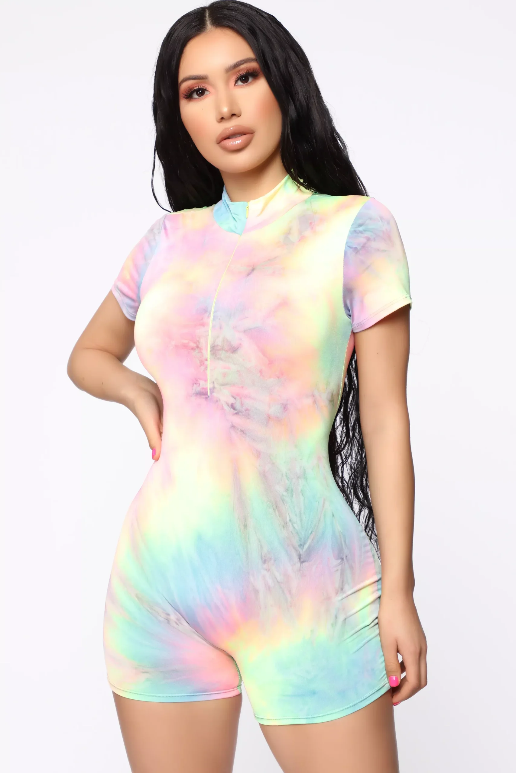 A Party Tie Dye For Romper - MultiColor