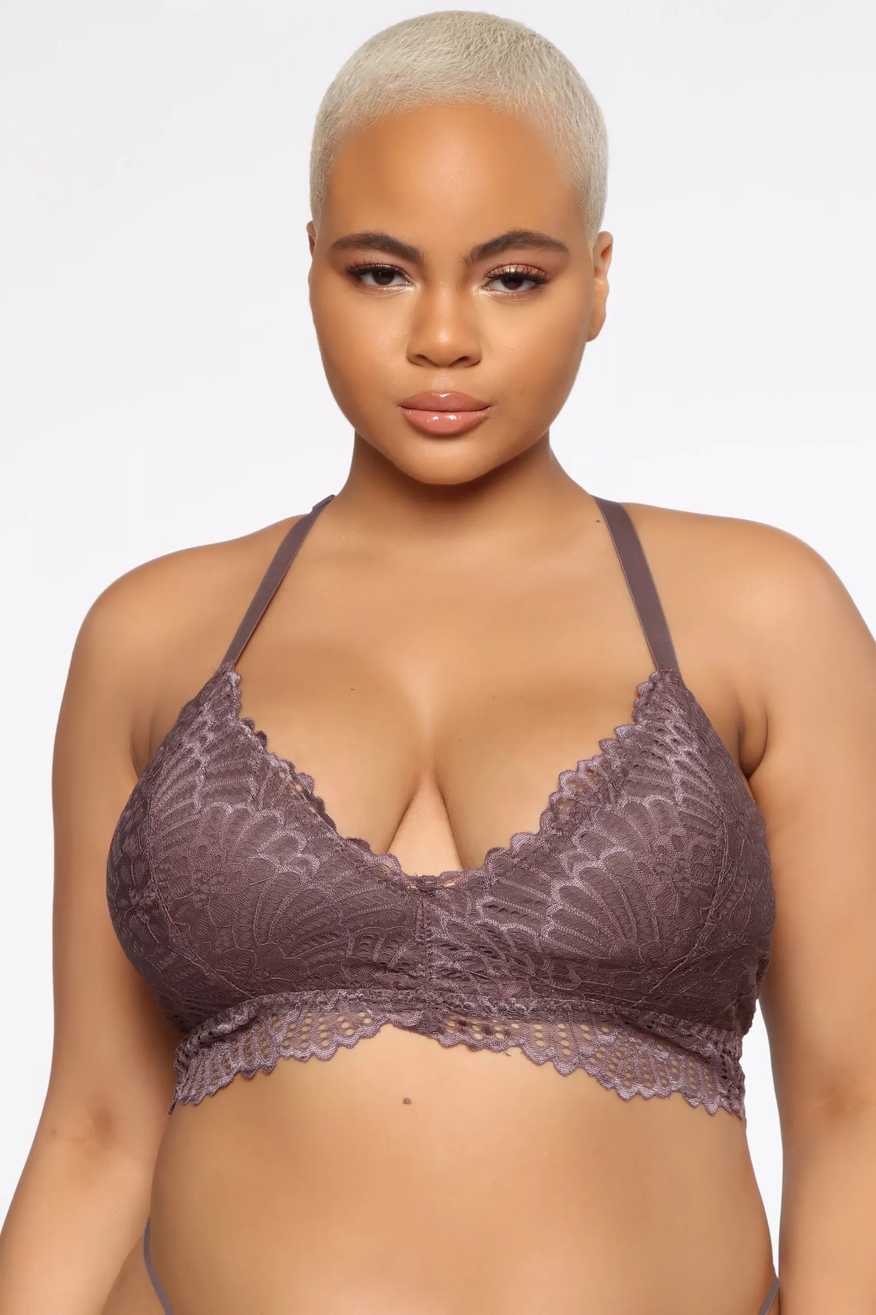 The Perfect Racerback Lace Bralette - Mocha