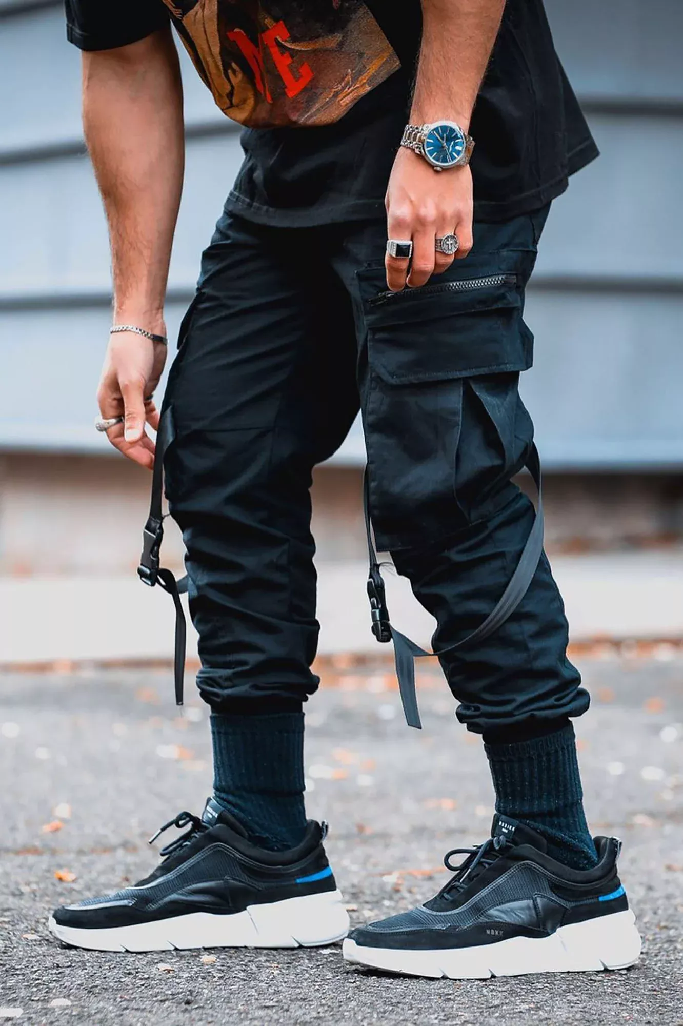 Pockets Lookin' Tight Cargo Jogger - Black
