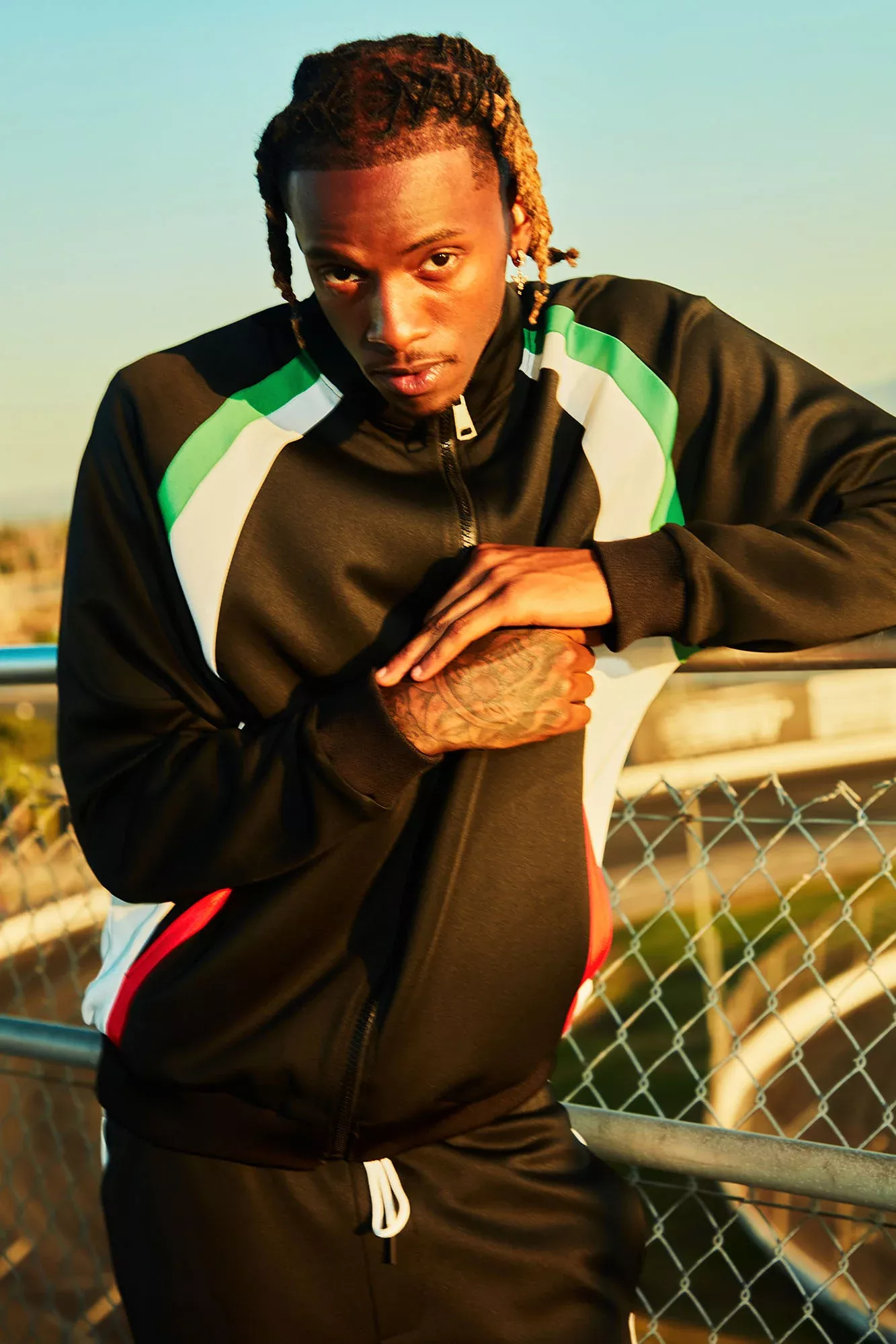 Rafael Track Jacket - Black/combo